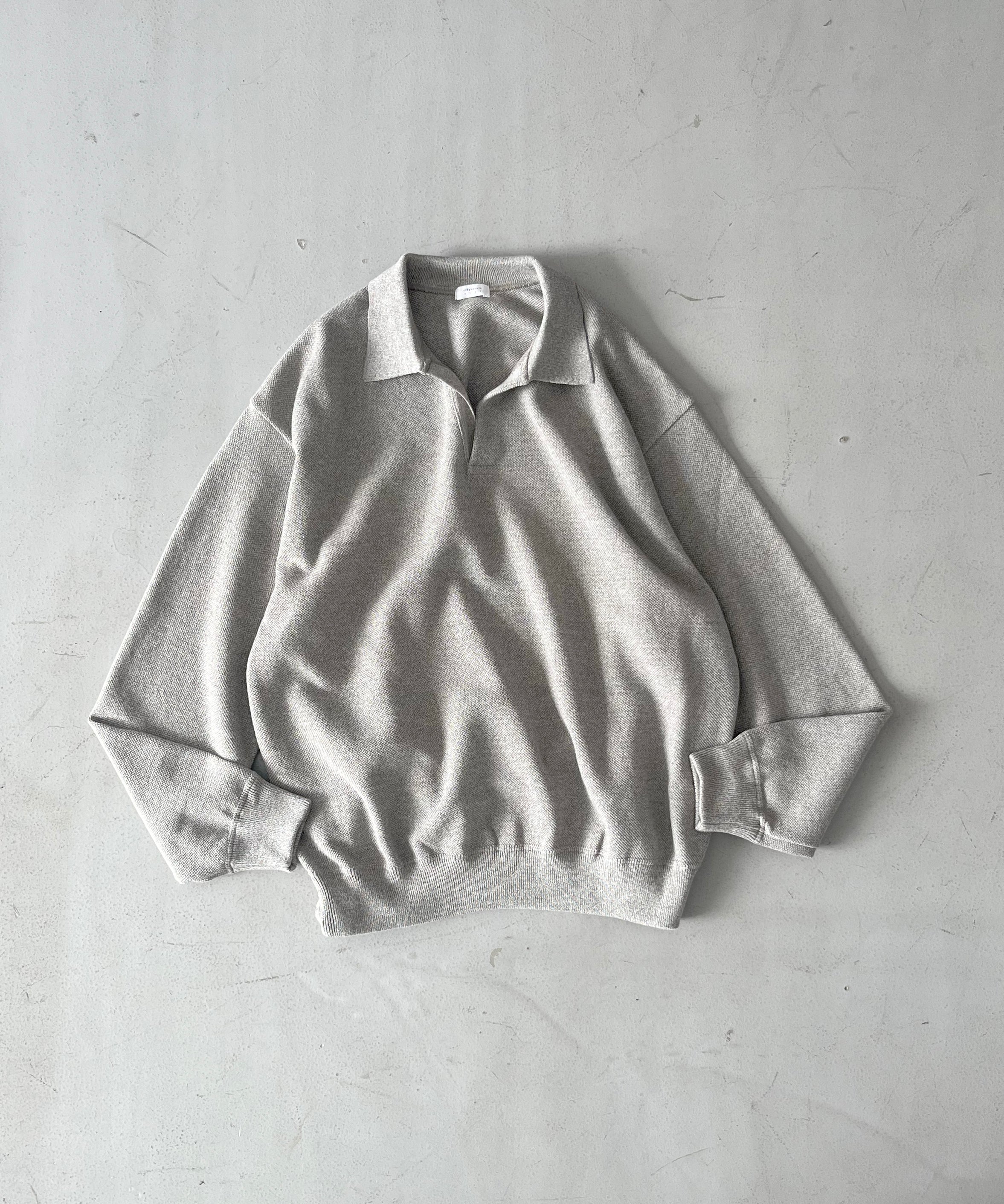 crepuscule Co/wo moss stitch skipper "GRAY"