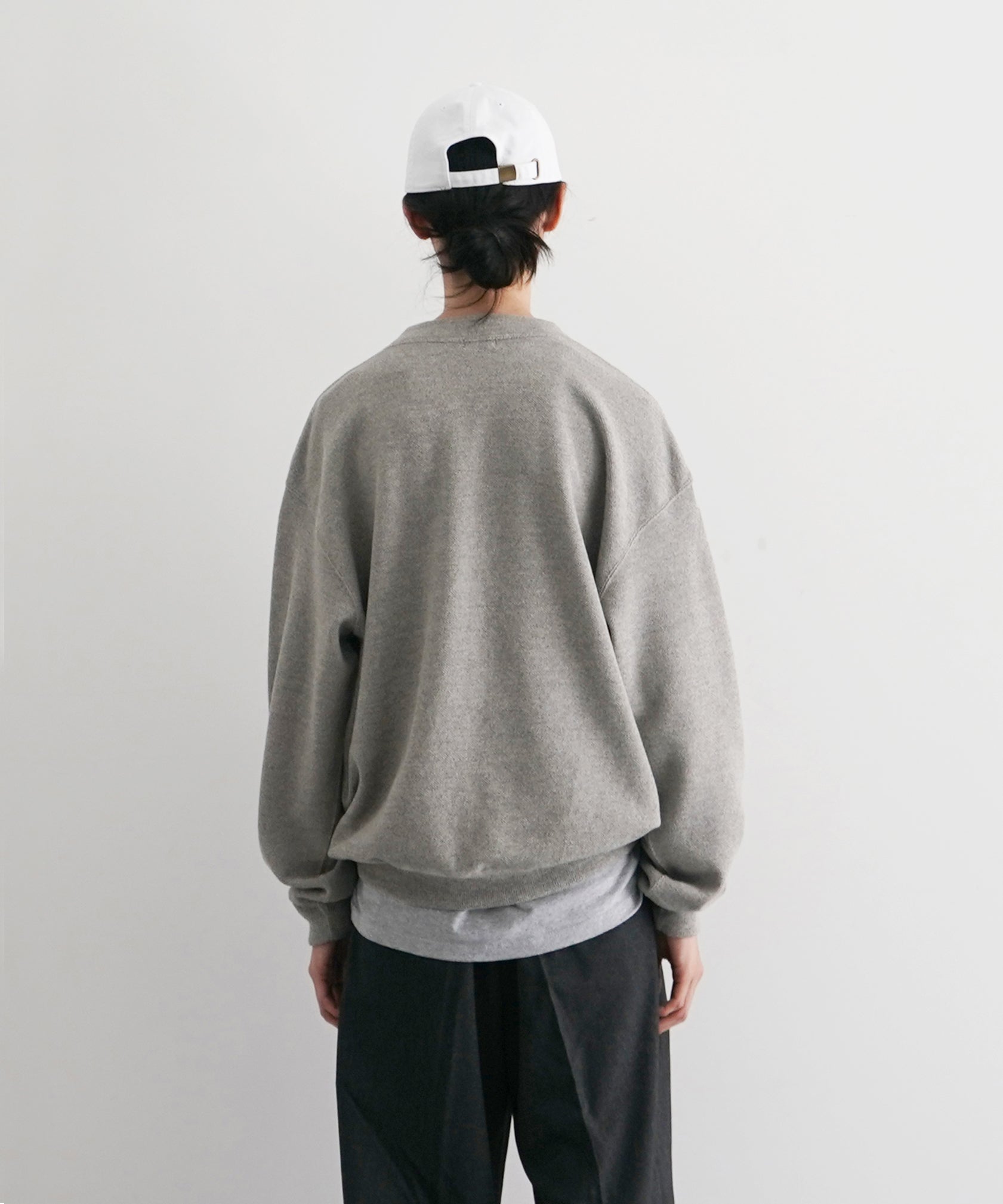 crepuscule Co/wo moss stitch p/o "CHARCOAL"