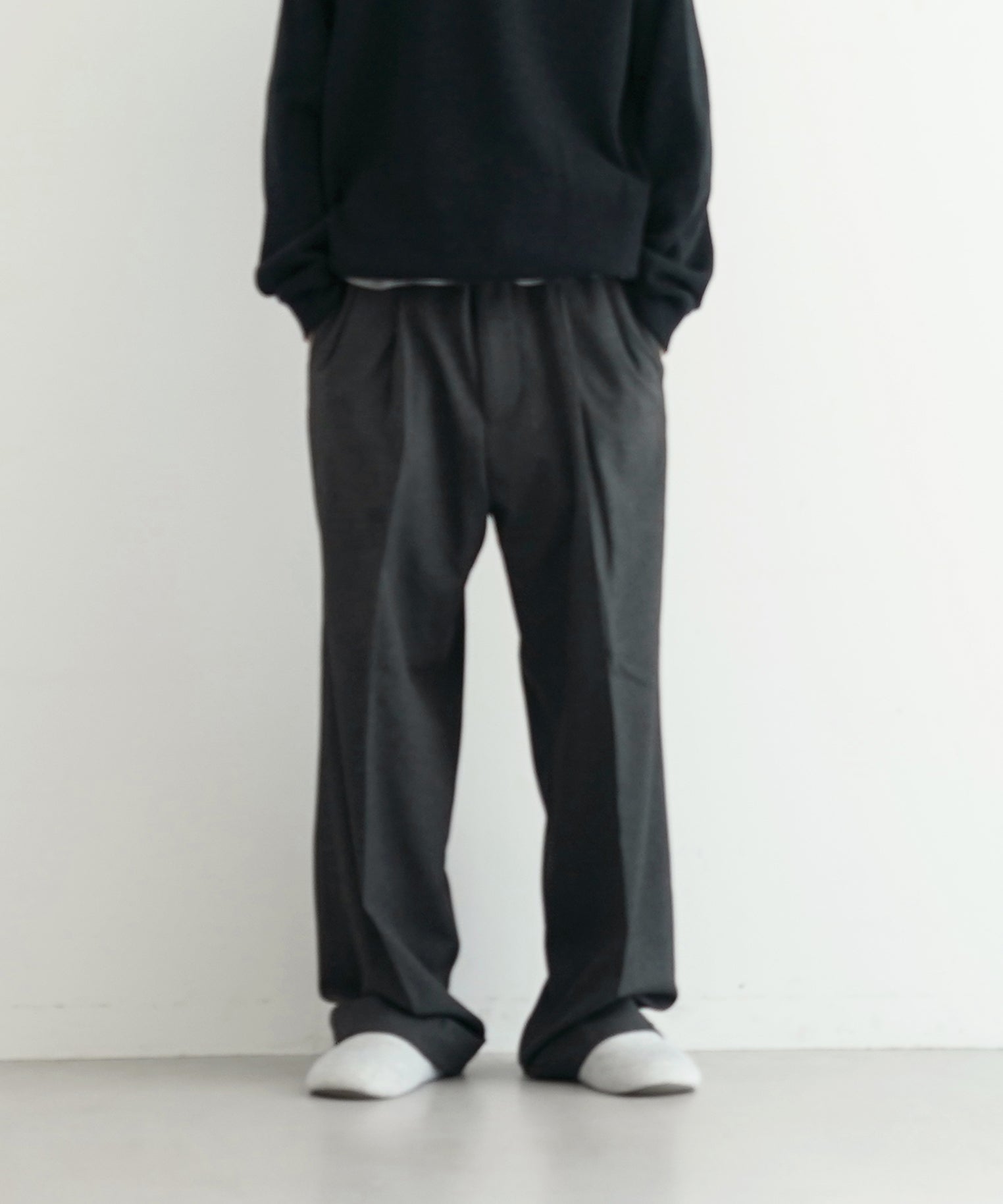 KAIKO Wide slacks "GRAY"
