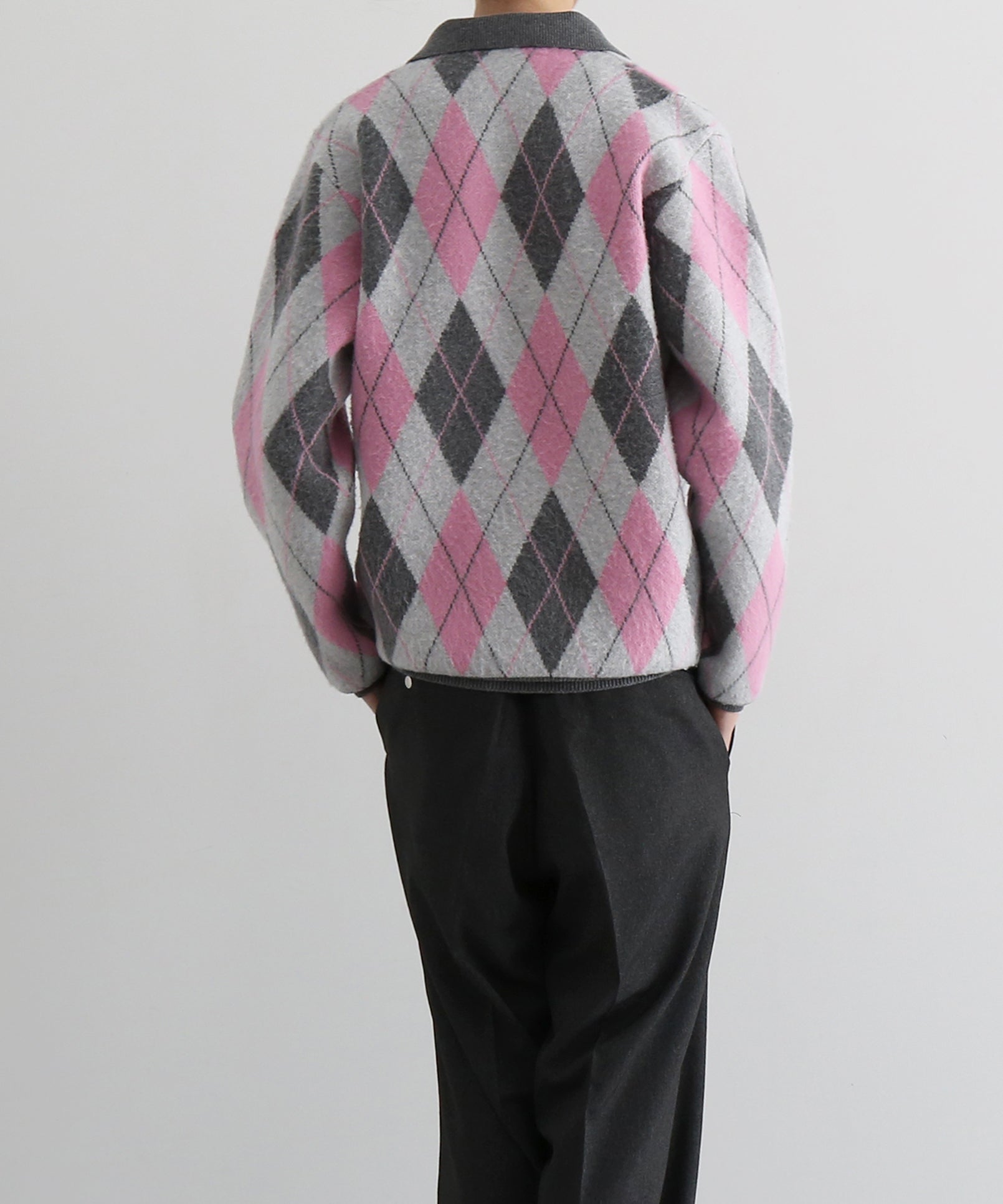 【Pre order】KAIKO Domestic knit polo shirt "FIGURE PINK"