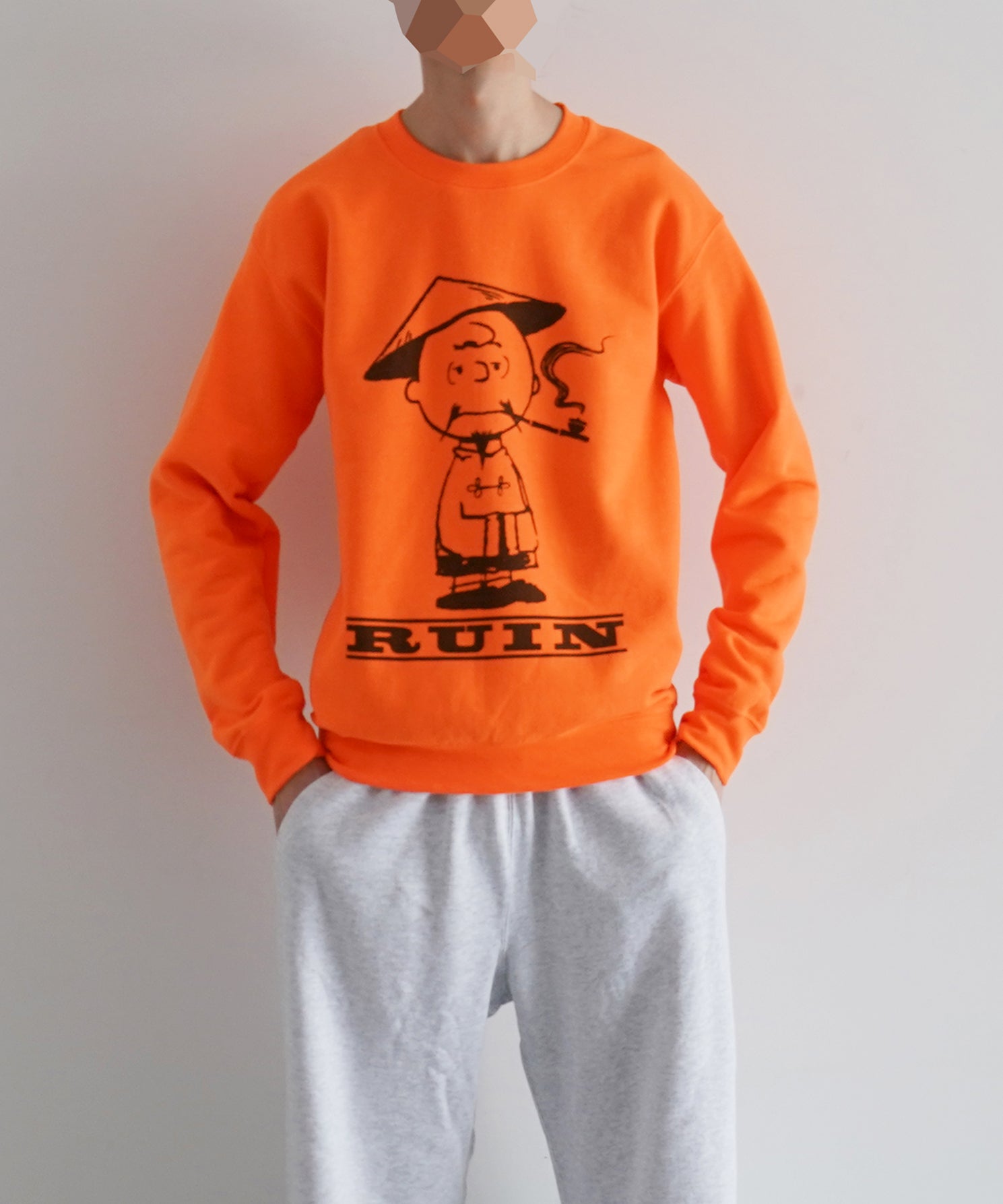 Black Weirdos × SUPPLY RUIN スウェット Black Weirdos【ブラックウィドー】Charlie crewneck sweatshirt