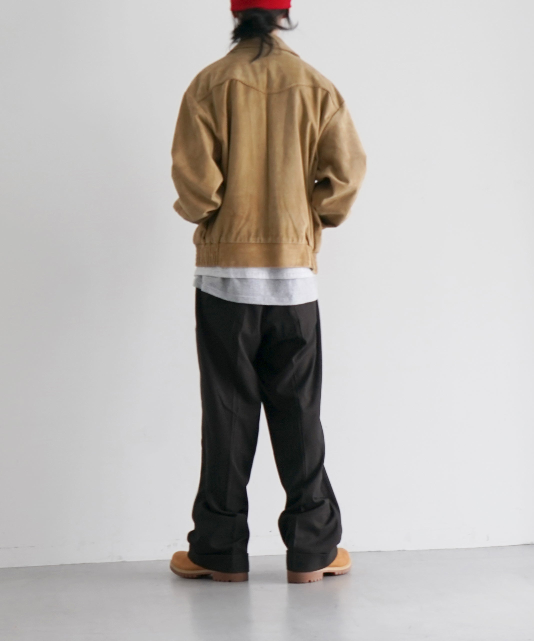 UNUSED Us2516 suede jacket "BEIGE"