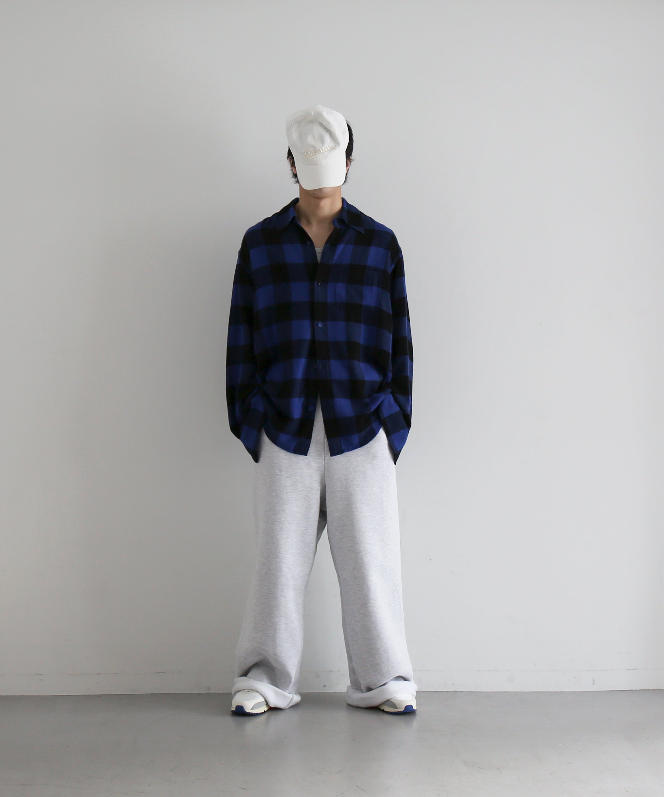 KAIKO Flannel check shirt "BLUE"