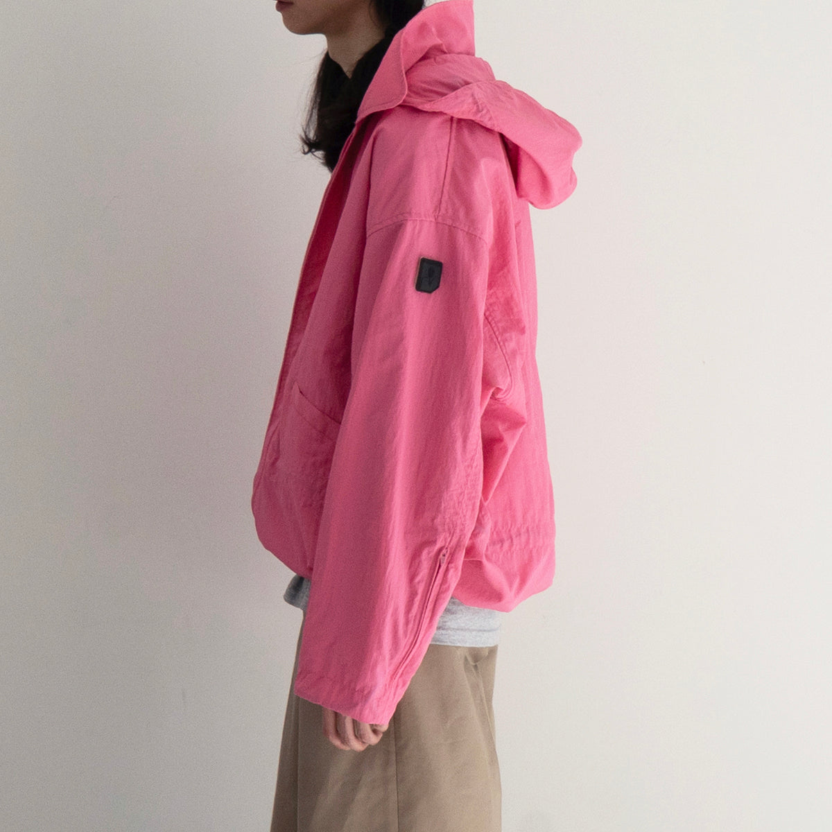 PHINGERIN【フィンガリン】Crushed nylon full pack jacket 