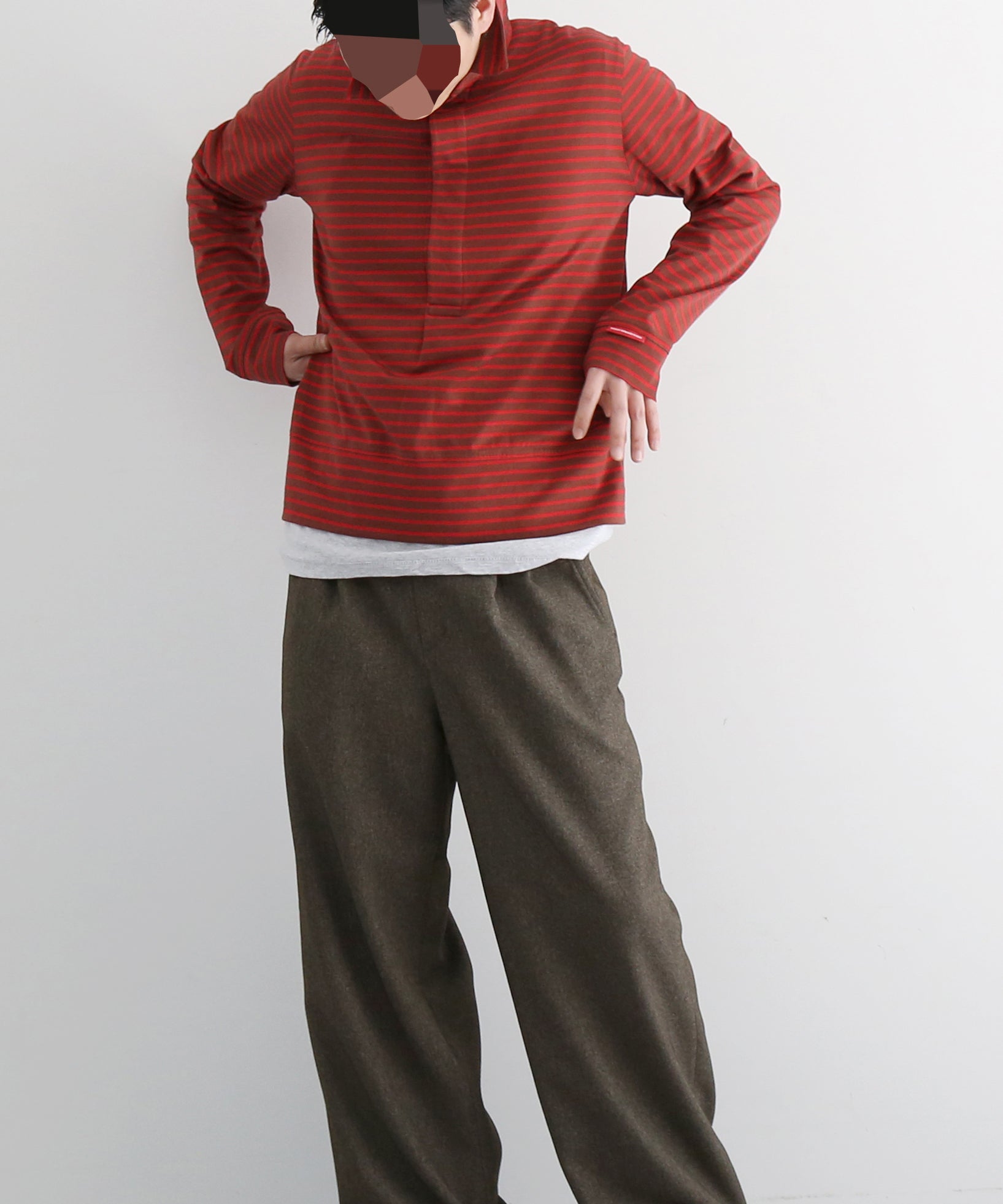 ABELIA EDOWARD GOUCHA Baseball slacks "CHARCOAL"