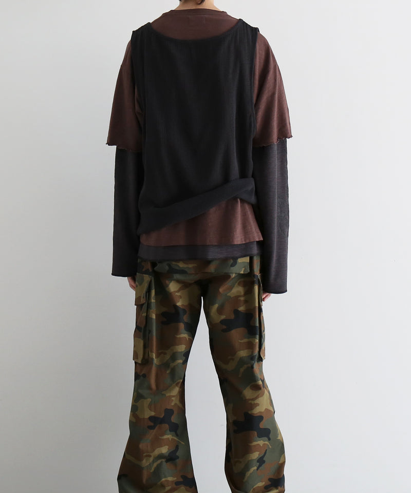 FAF(FAKE AS FLOWERS) 3Layerd ls tee "MULTI"
