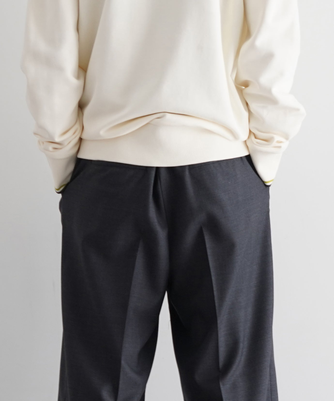 FRED PERRY Half zip sweatshirt "ECRU"