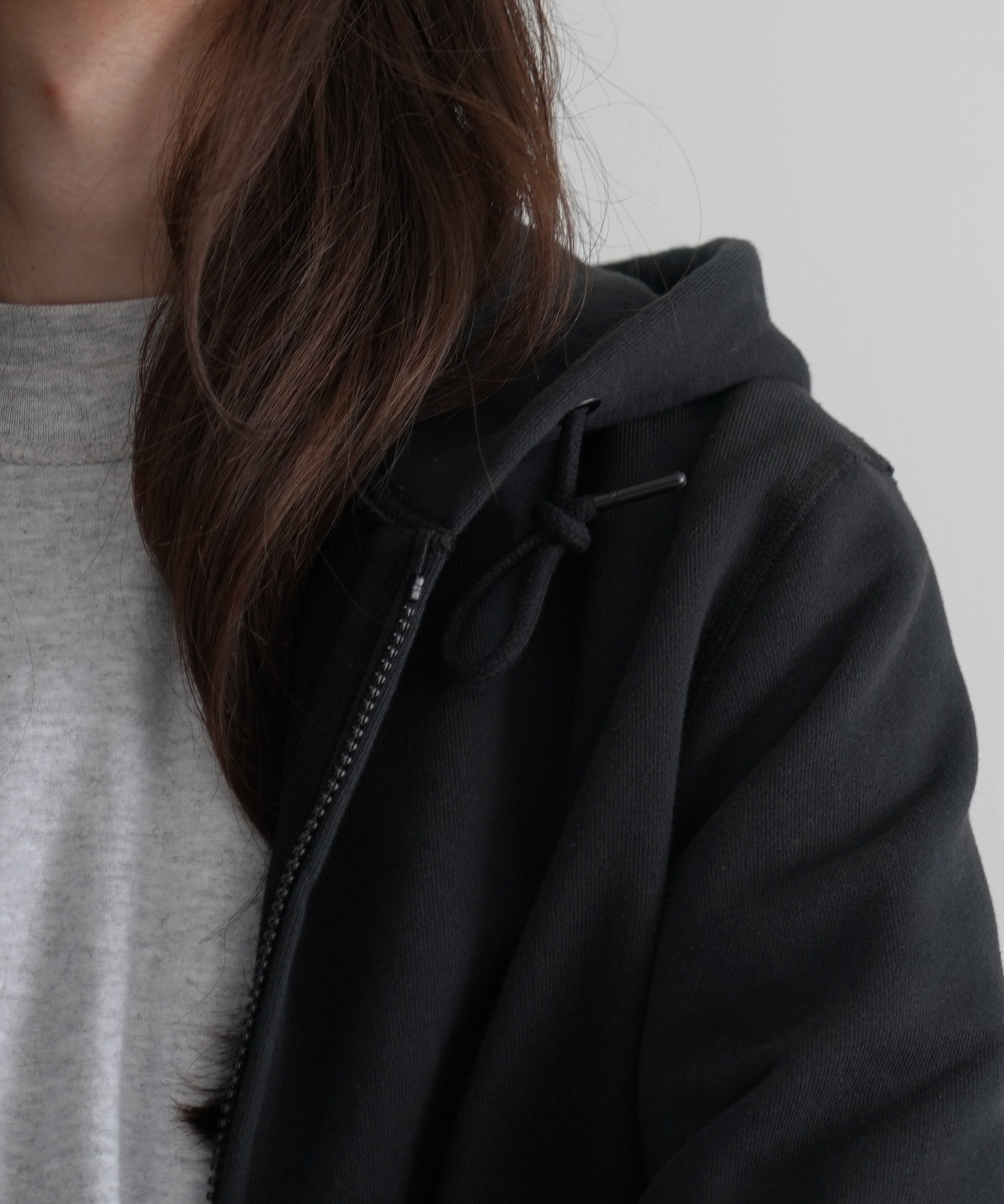 KAIKO Double zip parka "BLACK"