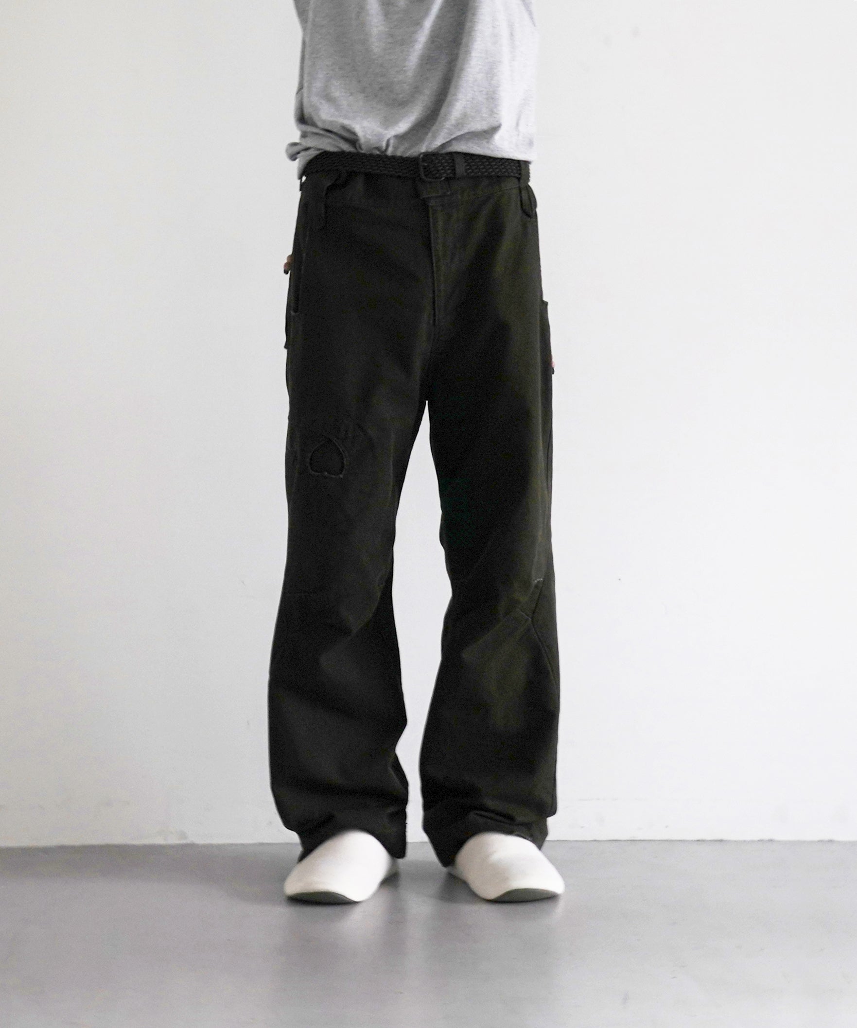 JIAN YE  Tao pants "DARK OLIVE"