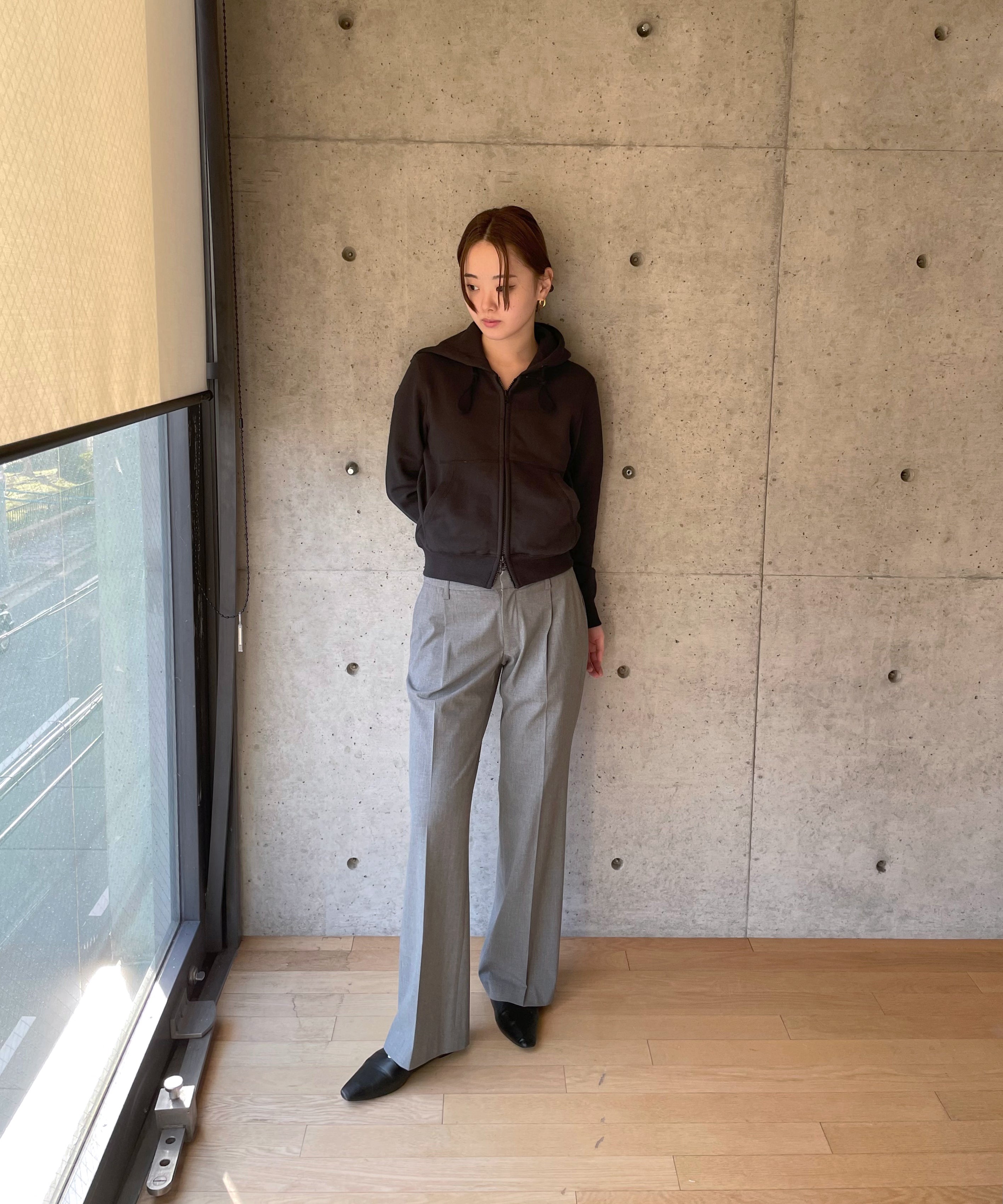 KAIKO Double zip parka "BLACK"