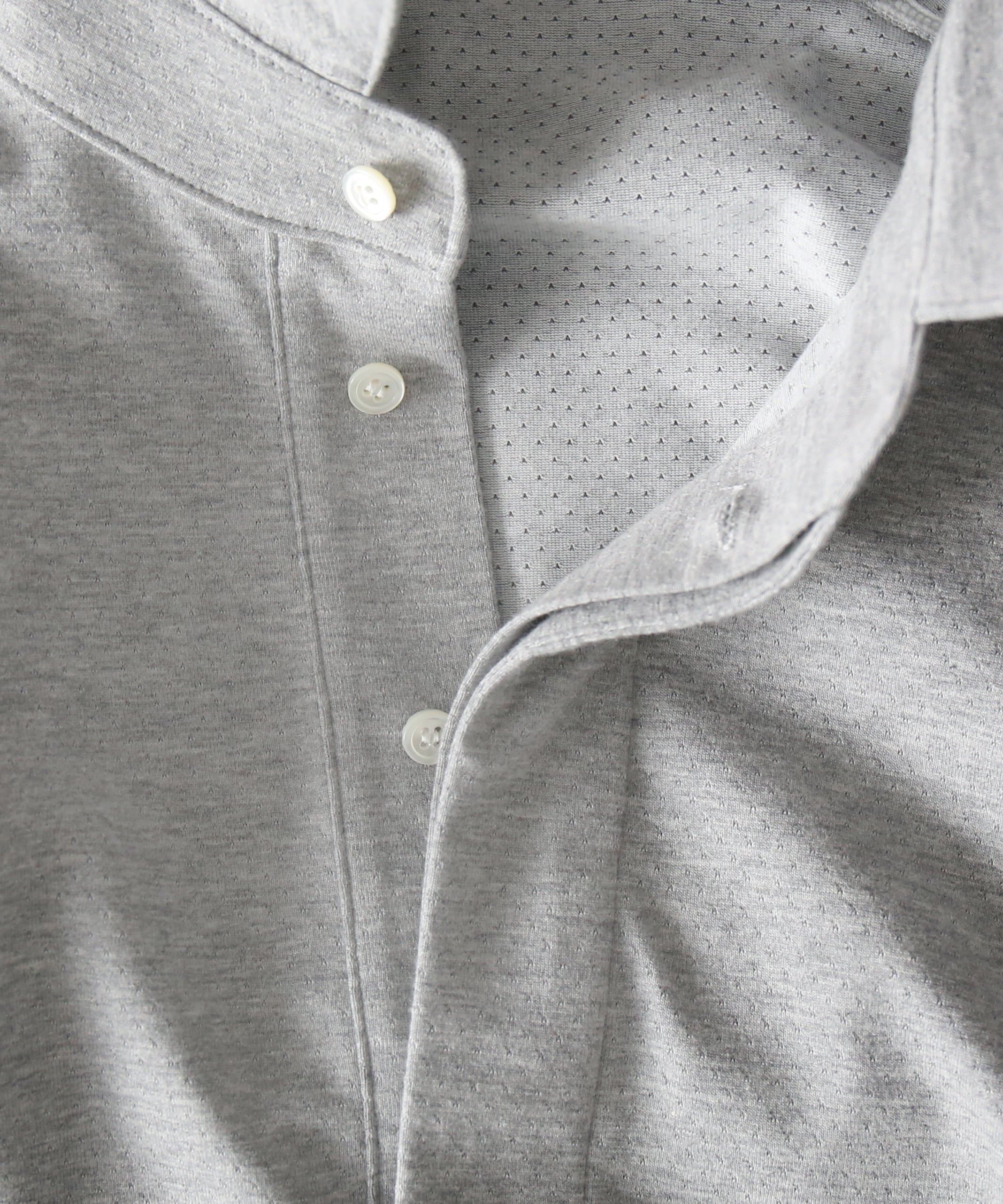 ABELIA EDOWARD GOUCHA Ls polo dot mesh "GRAY"