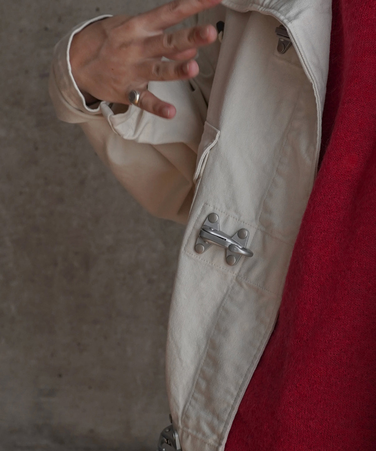 ensou. Fireman parka "A.IVORY"