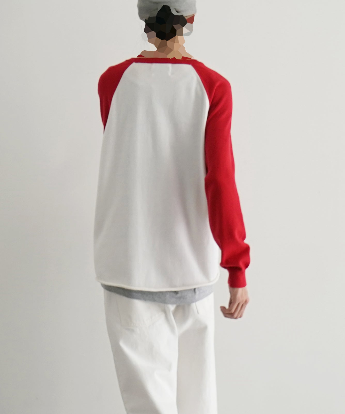 KAIKO Base ball knit "RED"