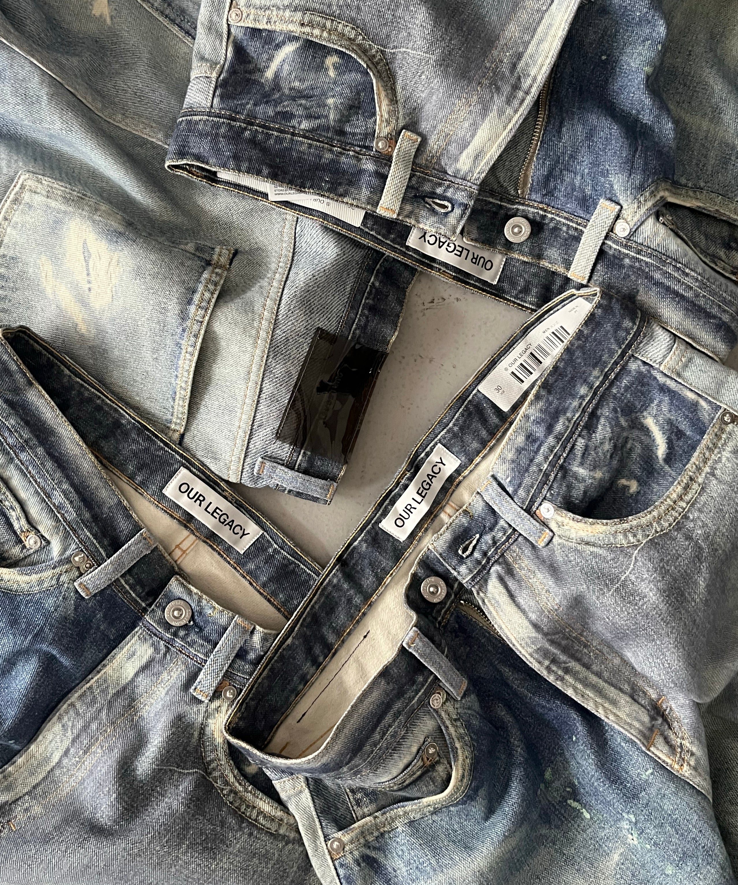 OUR LEGACY Third cut "DIGITAL DENIM PRINT"