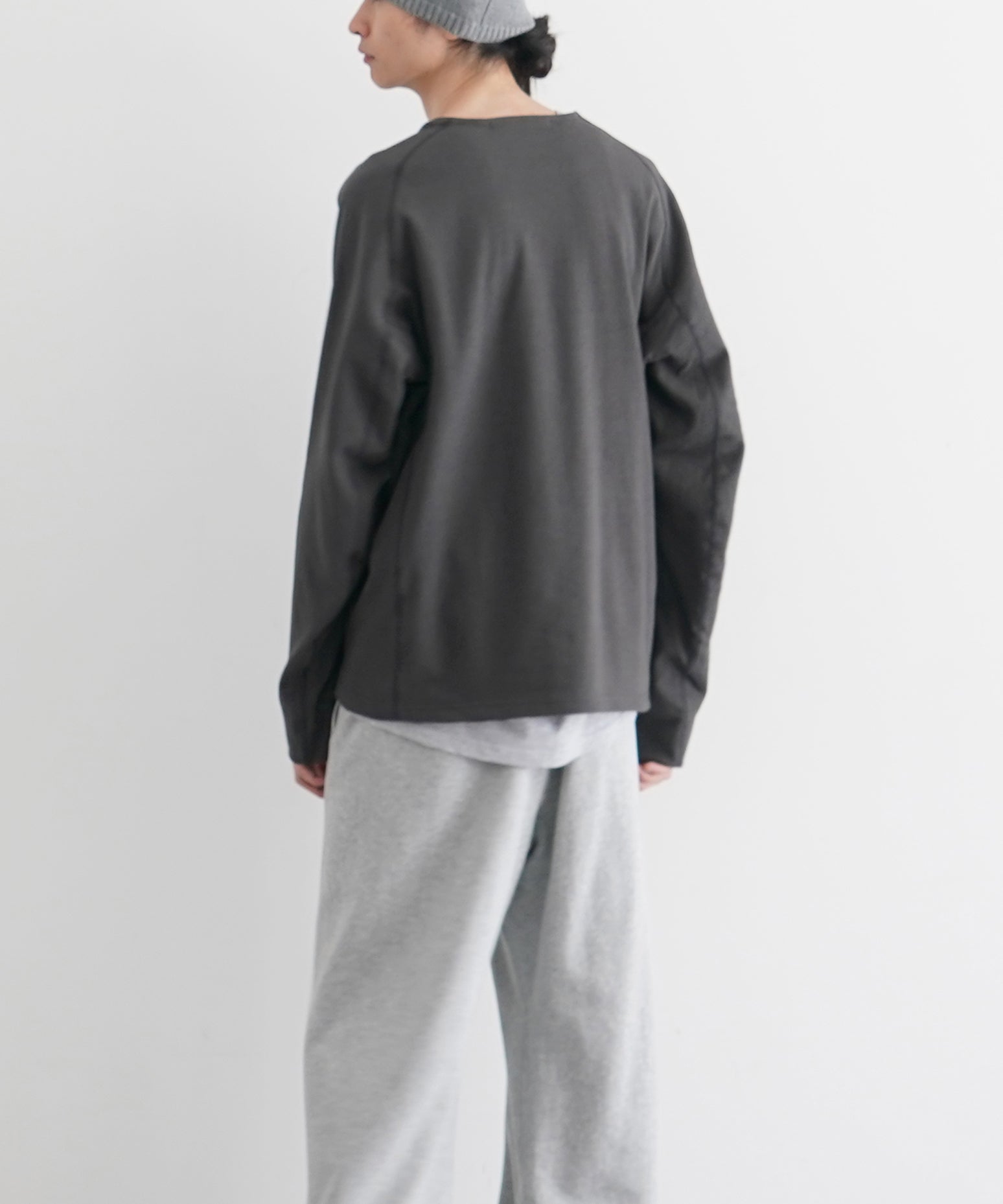 OPPOSE DUALITY Double long sleeve t-shirt "WHITE"