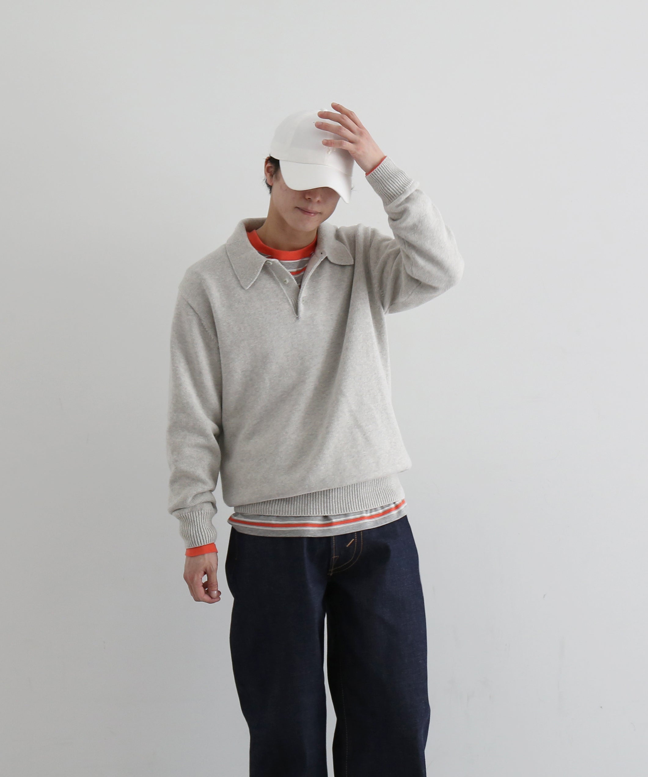 KAIKO【カイコー】Knit polo shirt 