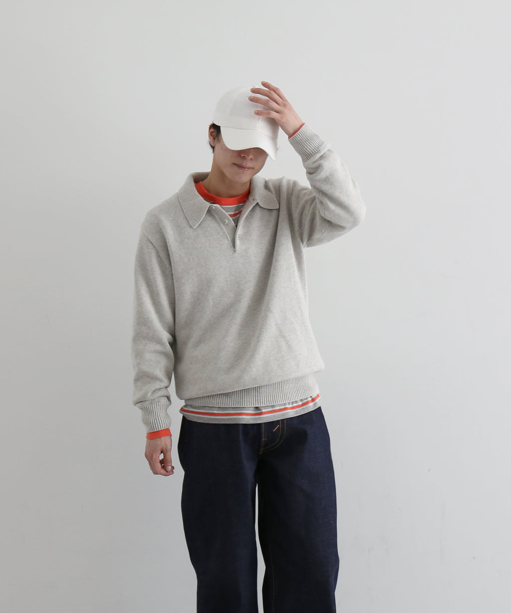 KAIKO【カイコー】Knit polo shirt 