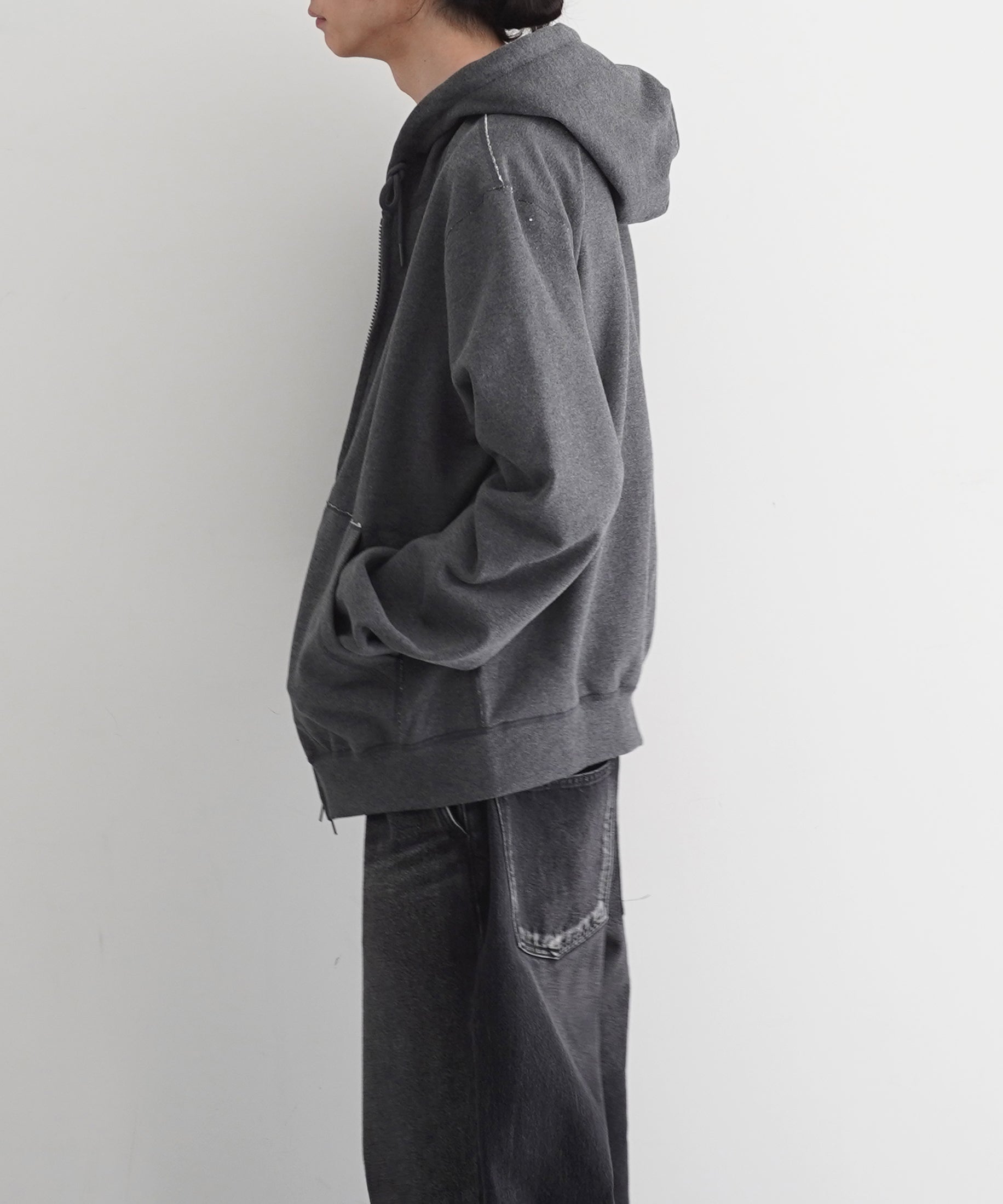 KAIKO Double zip parka "CHARCOAL TOP GRAY"