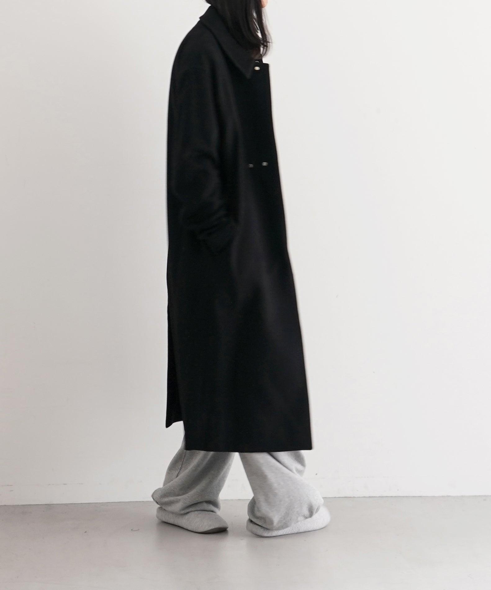 POST ARCHIVE FACTION(PAF) New classic coat "BLACK"