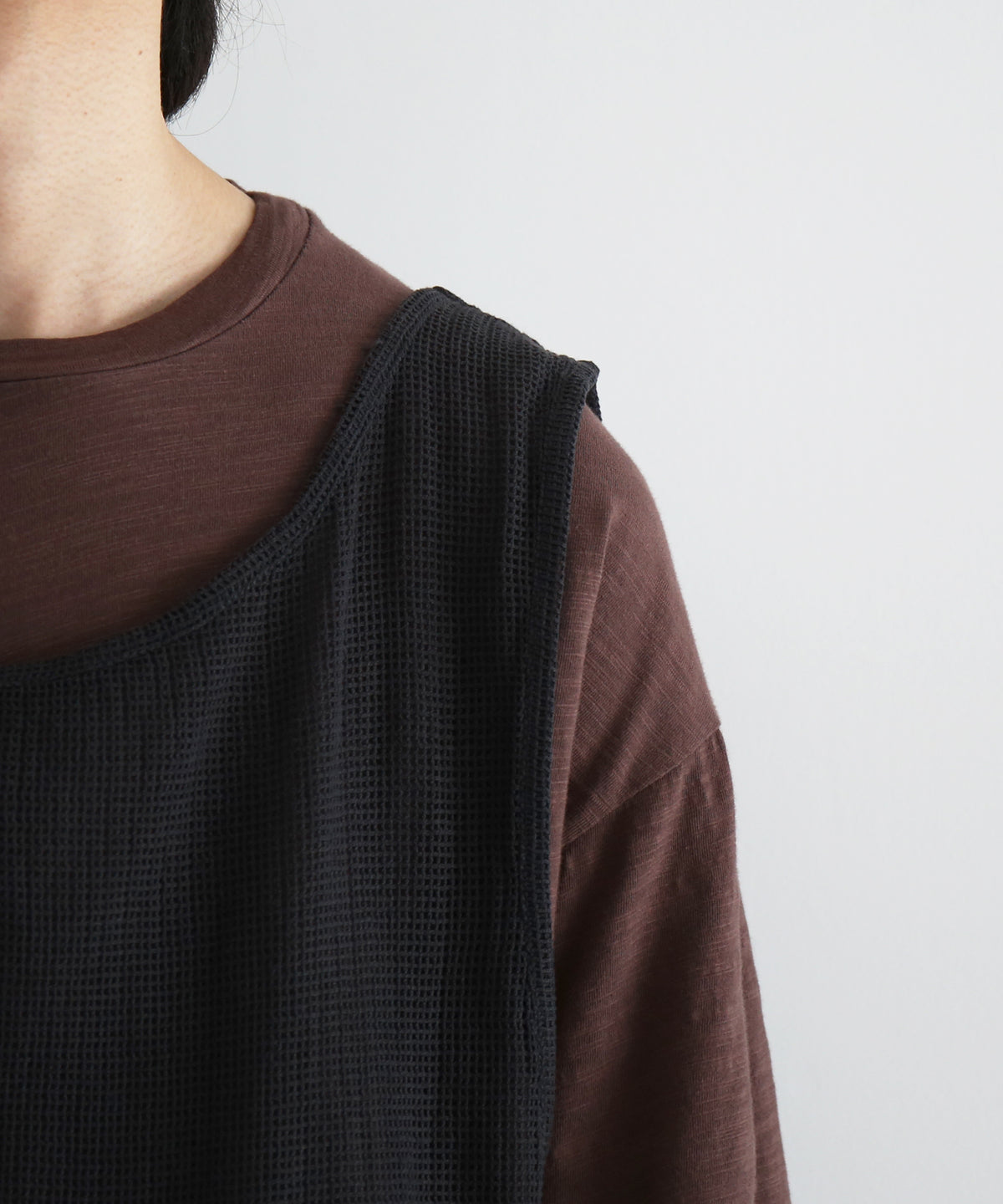 FAF(FAKE AS FLOWERS) 3Layerd ls tee "BLACK"