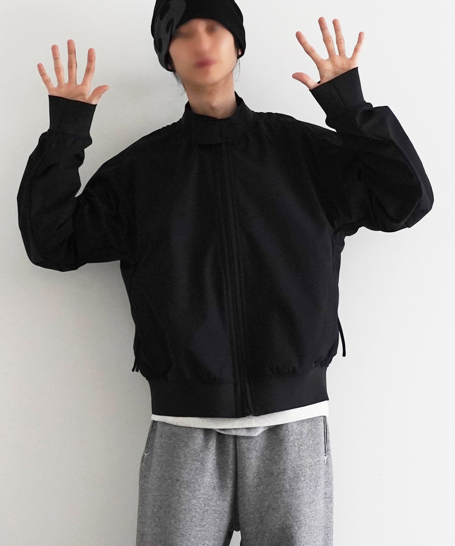 JIAN YE Guai blouson (waterproof) "BLACK"