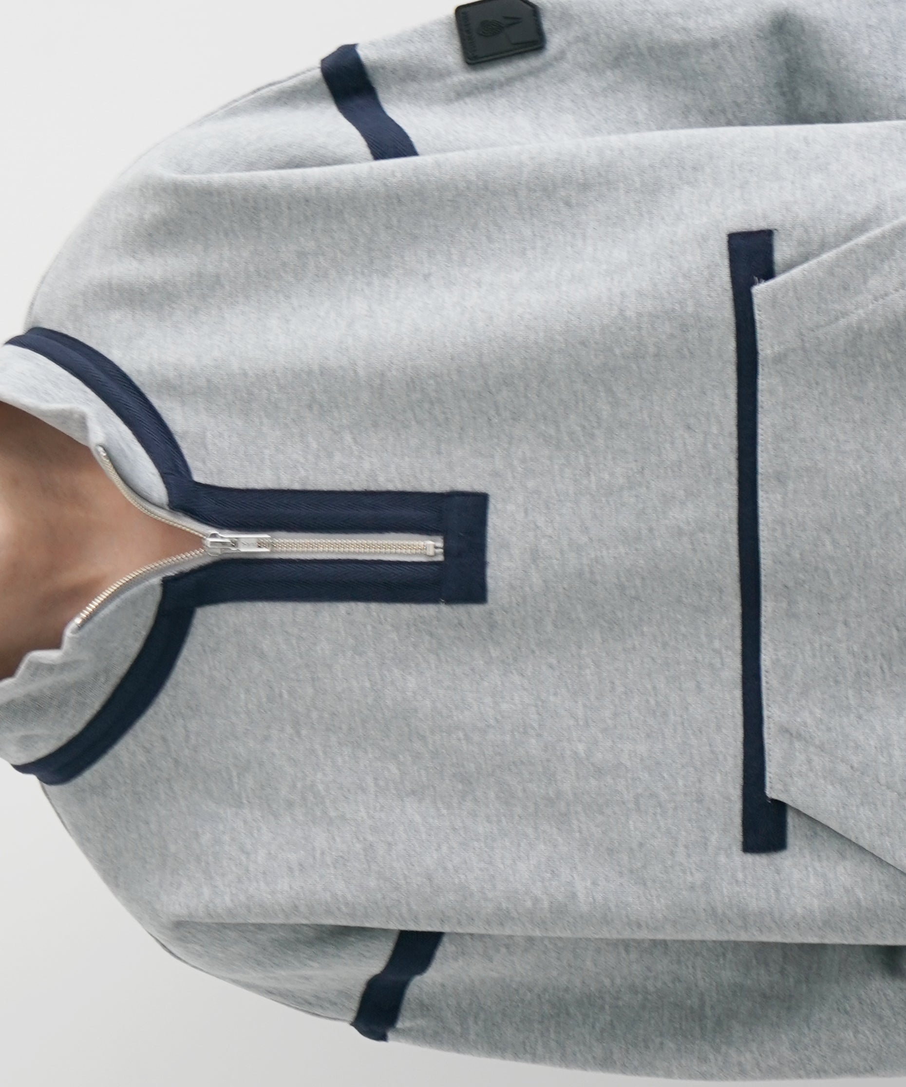 PHINGERIN Quarter zip sweatshirt "A:HEATHER GREY"