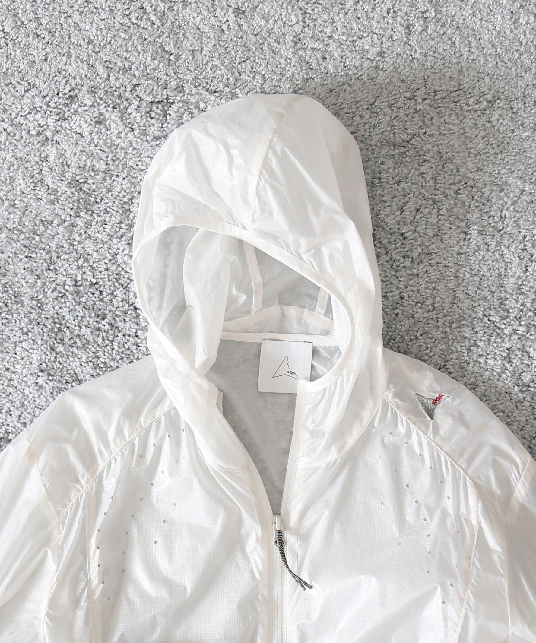 ROA Hue packable wind jacket "WHITE"