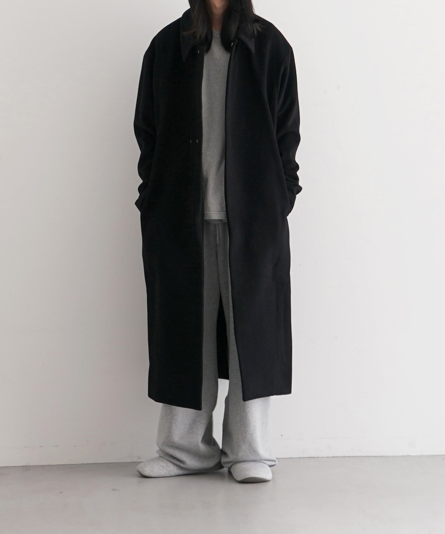 POST ARCHIVE FACTION(PAF) New classic coat "BLACK"