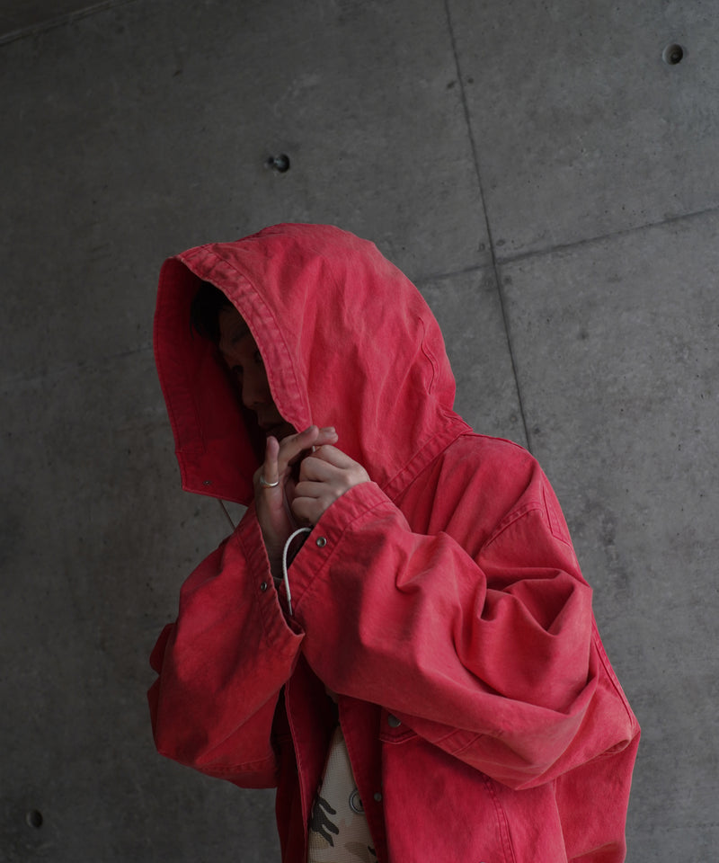 ensou. Fireman parka "B.BLACK"
