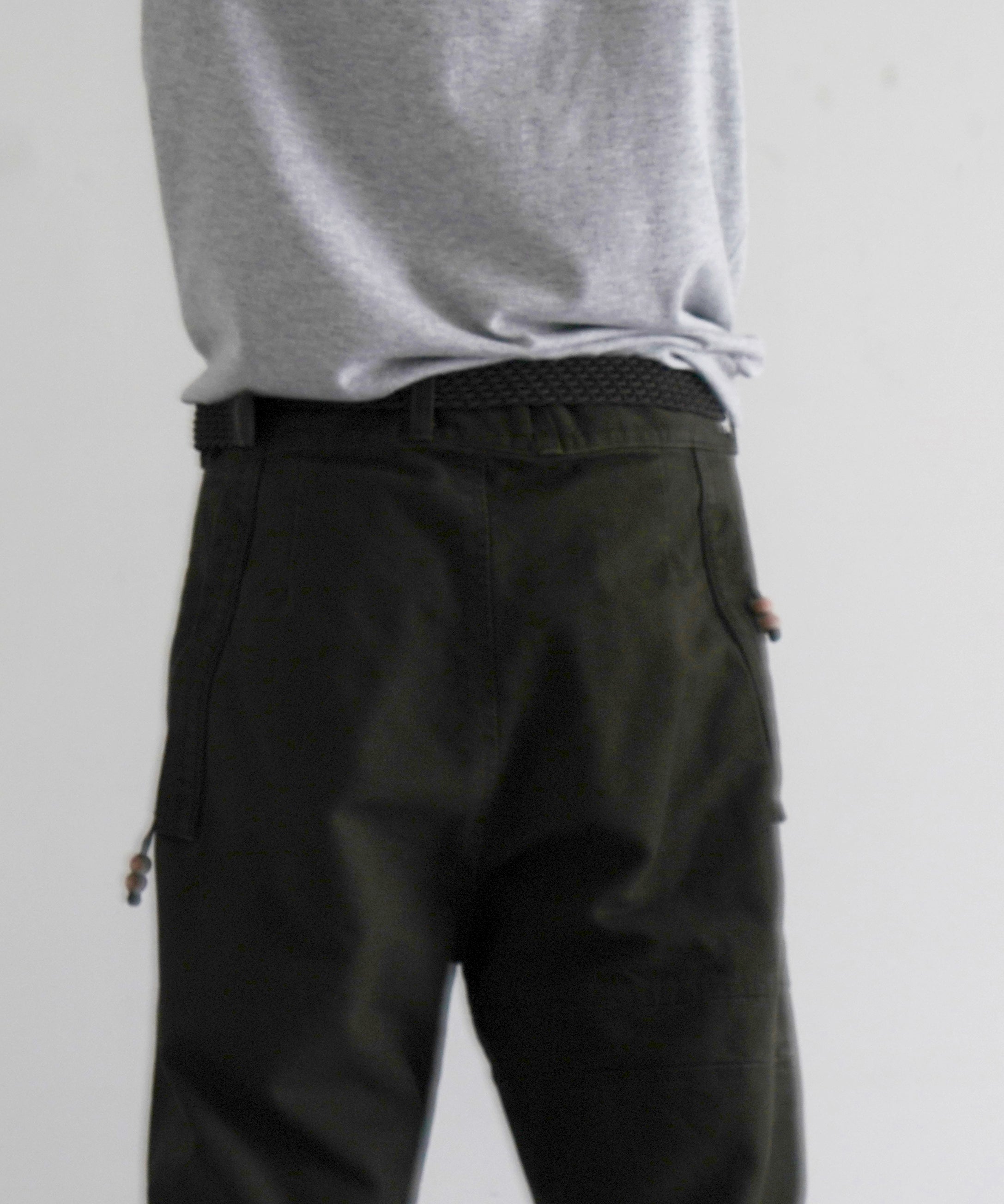 JIAN YE  Tao pants "DARK OLIVE"