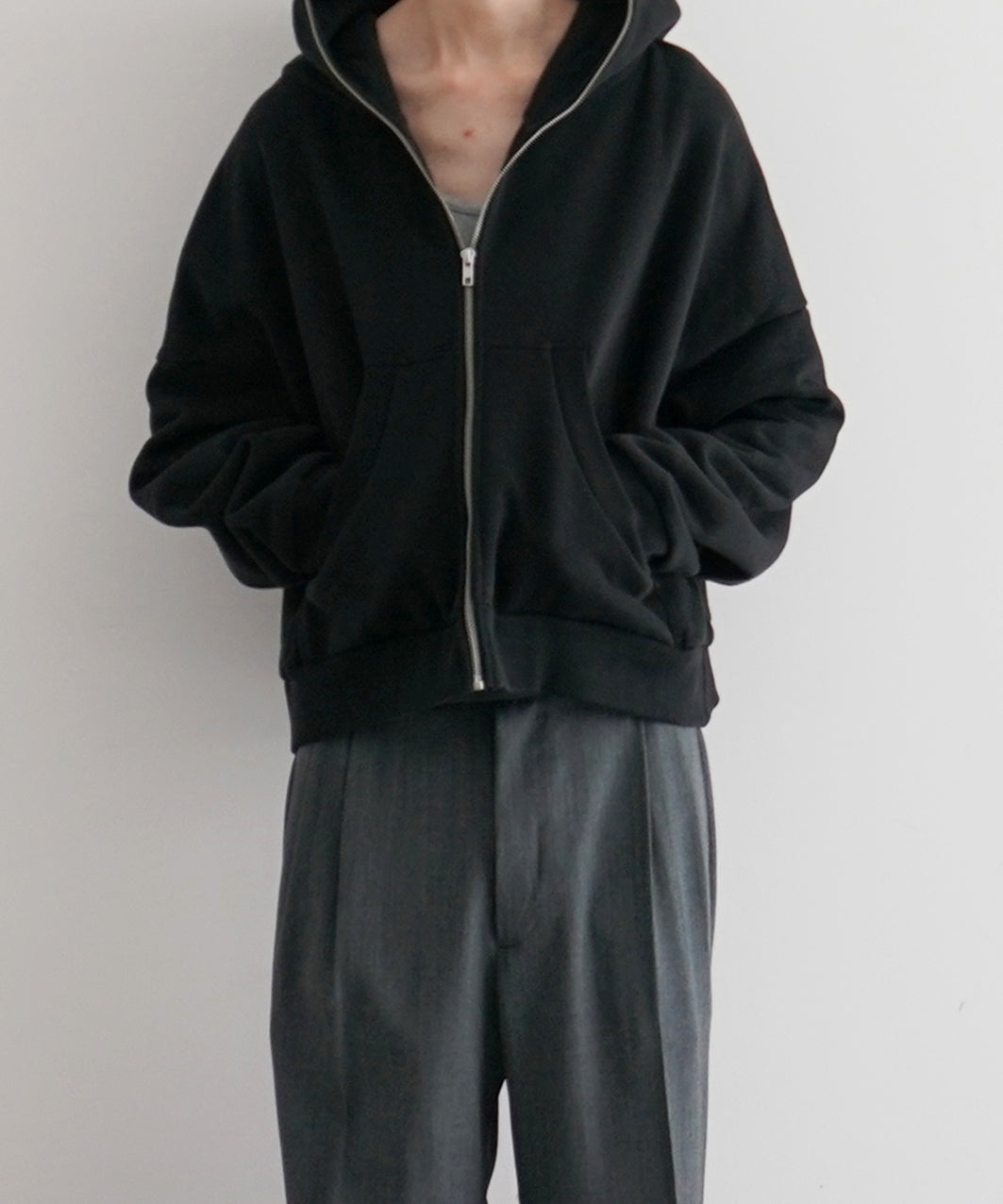 【entire studios　エンタイアスタジオ】 ETERNAL ZIP eternal zip washed black – entire studios