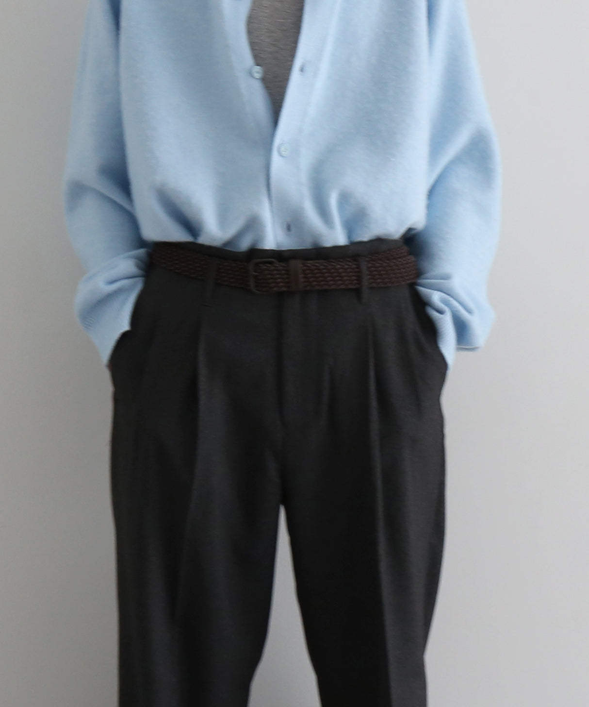 【Pre order】KAIKO Antistasic polo cardigan "L.BLUE"