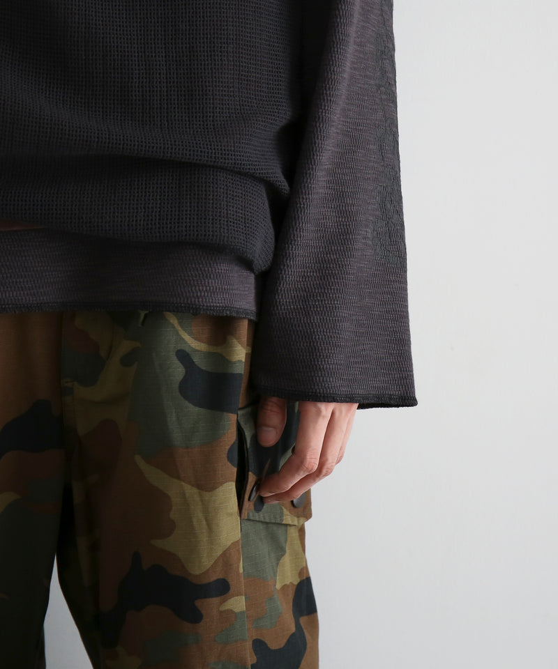 FAF(FAKE AS FLOWERS) 3Layerd ls tee "BLACK"