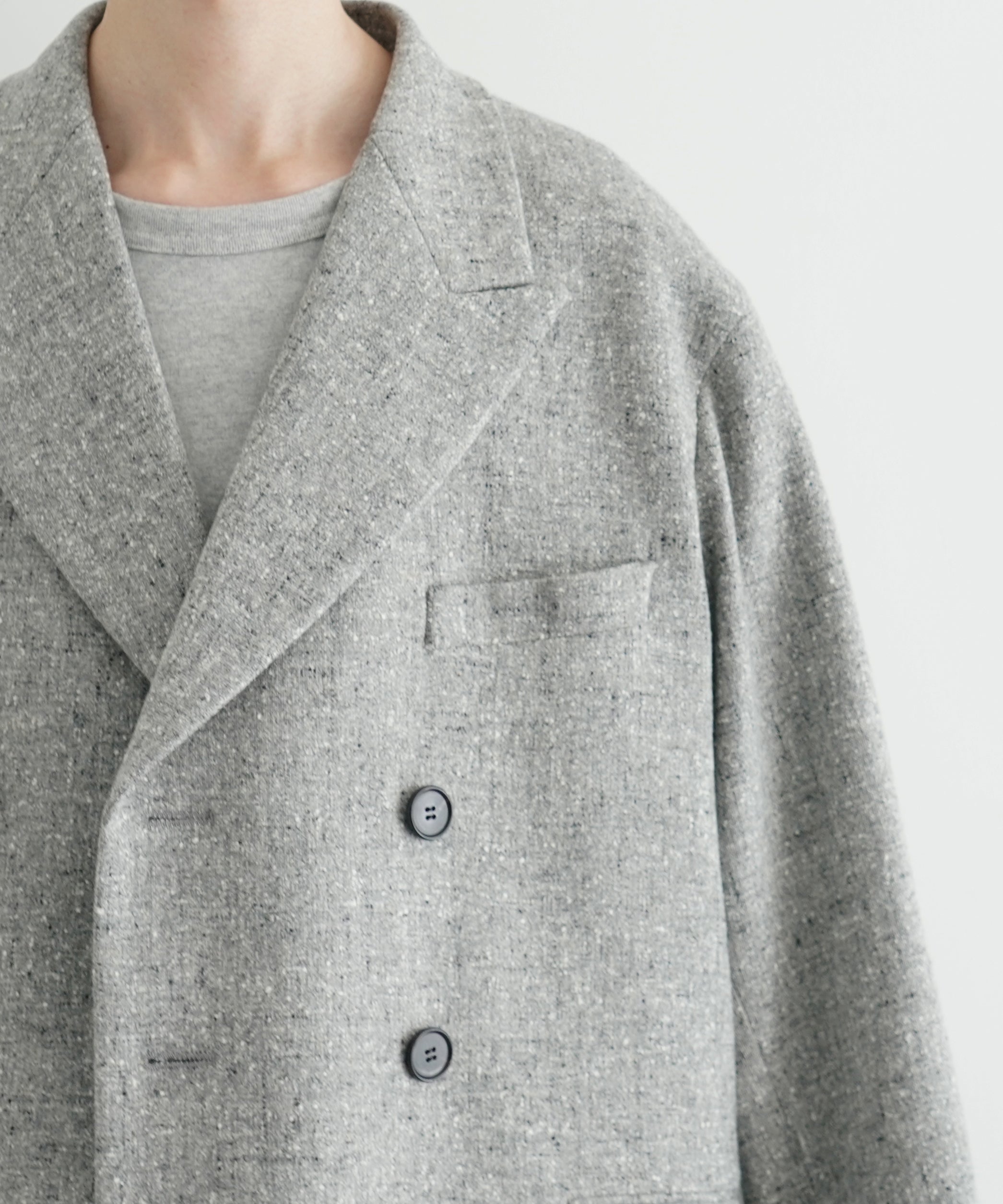 UNUSED Us2512 Loro piana jacket "GRAY"