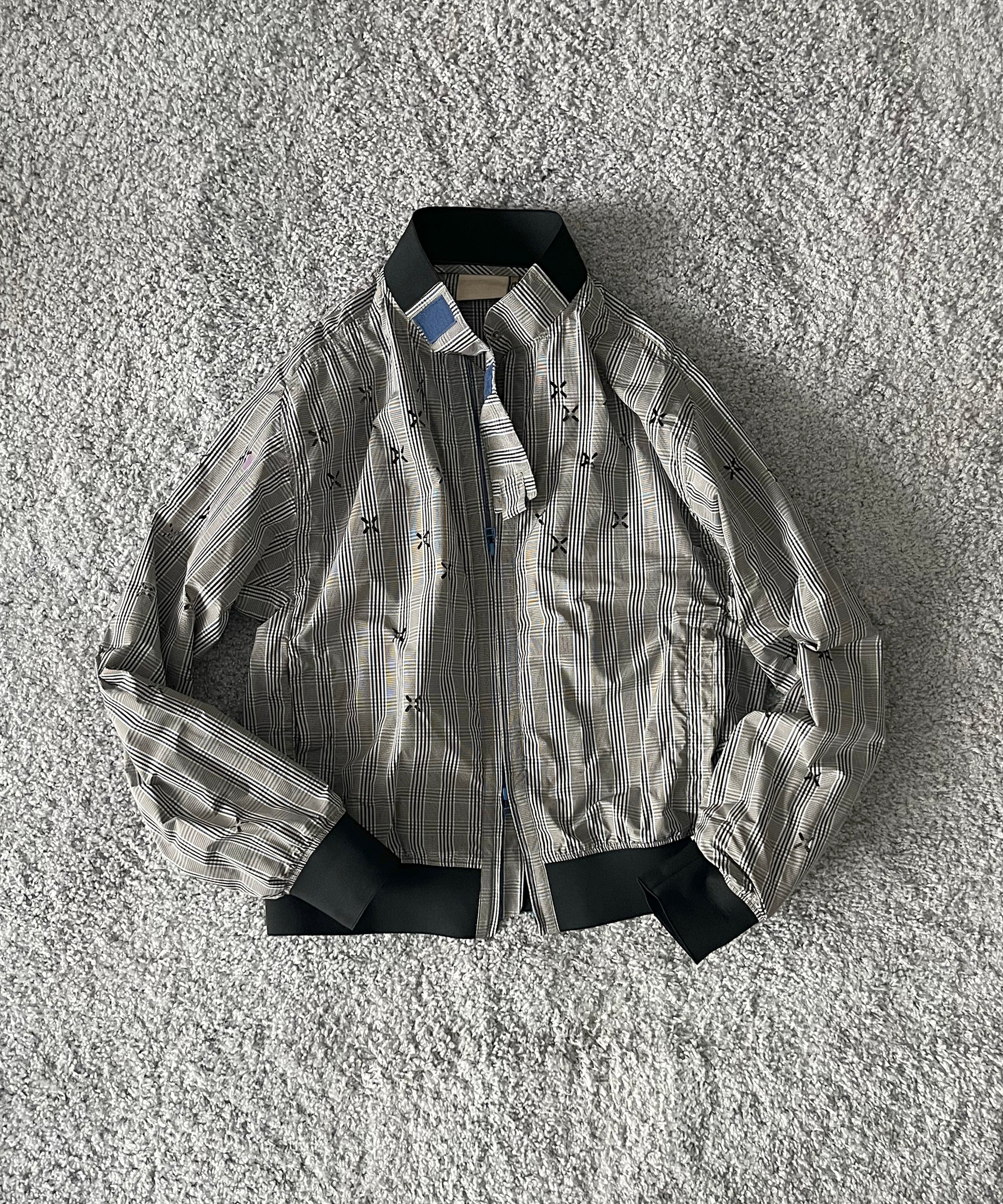 JIAN YE Guai blouson (siege) "BLUE CHECK"