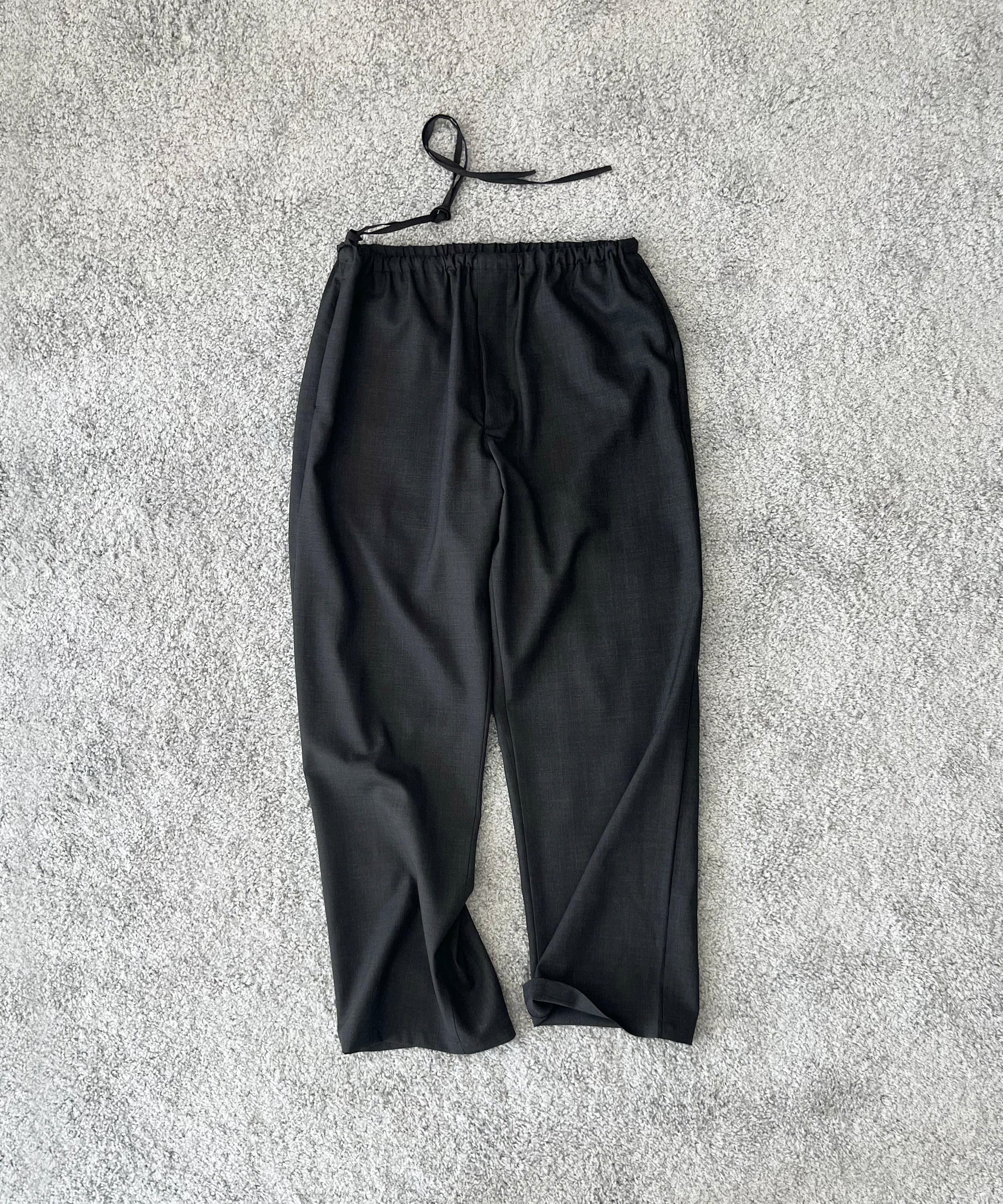 OLD FOLK HOUSE Wool lounge pants "DARK GRAY"