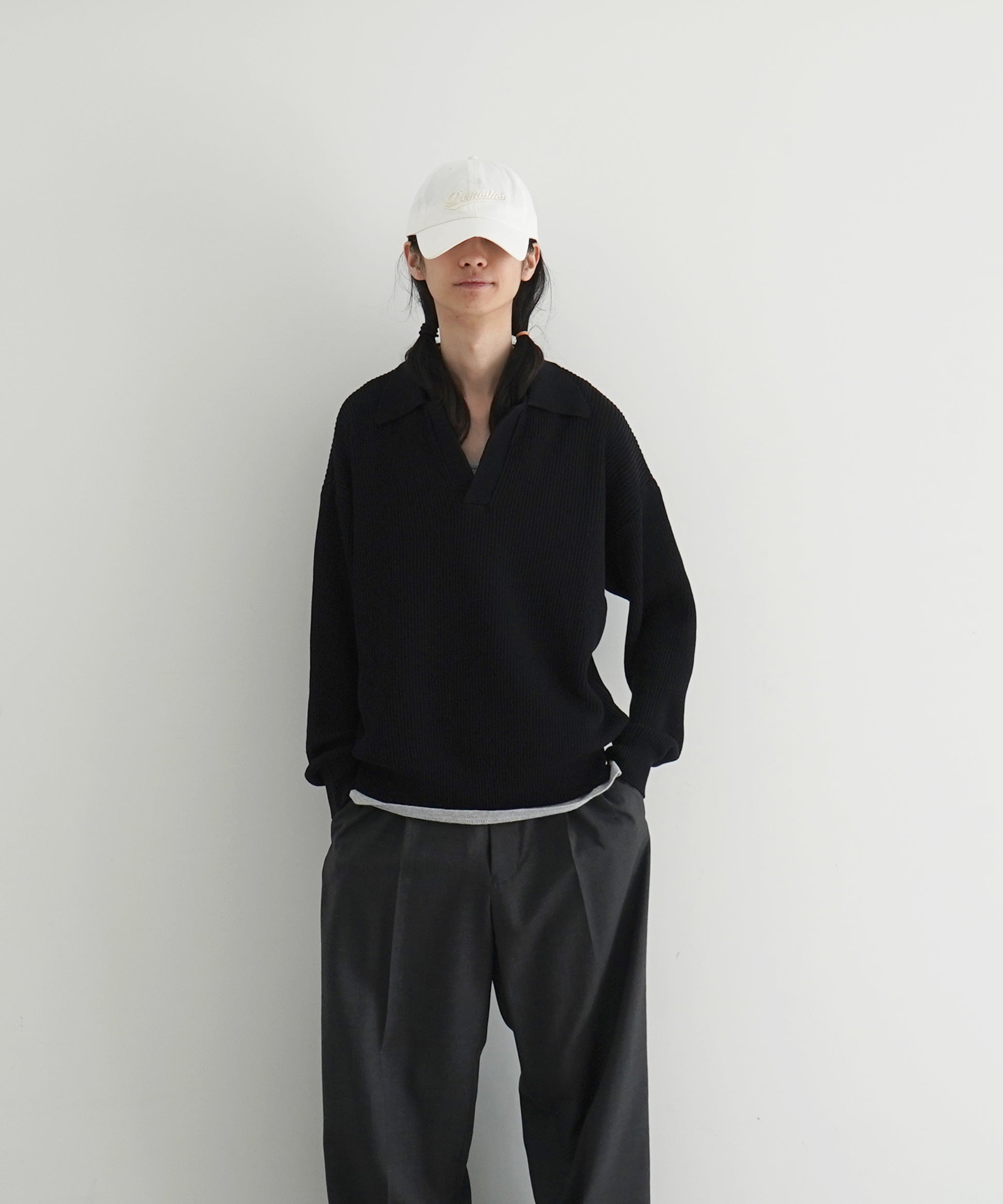 OLD FOLK HOUSE Skipper knit "NATURAL"