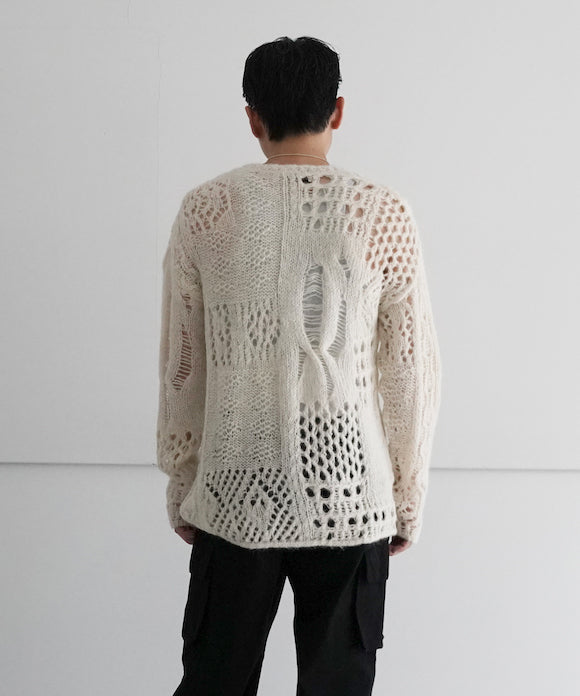 OUR LEGACY【アワーレガシー】v-neck crochet 