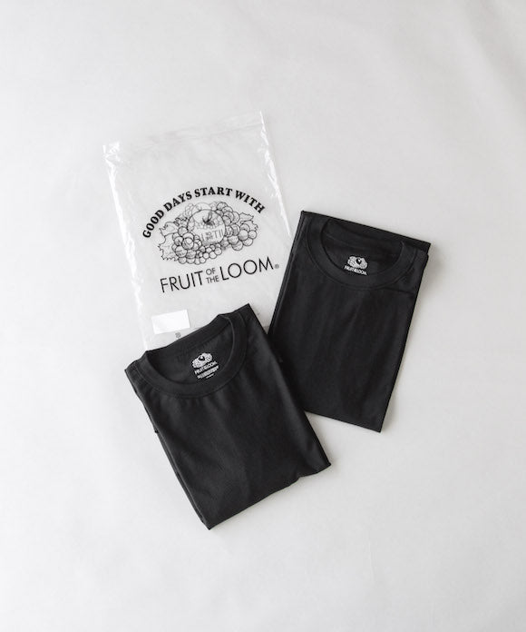 UNUSED Us2025 fruit of the loom×unused 2pack t-shirt "WHITE×WHITE"