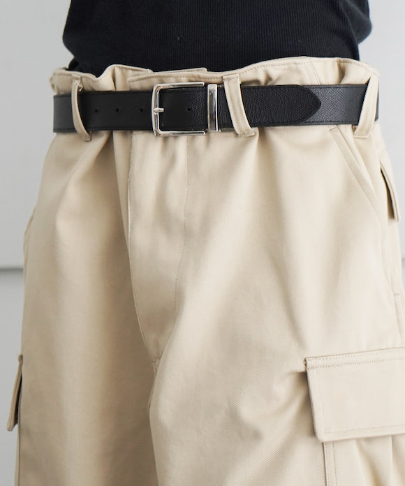 NEONSIGN Drill Cargo Shorts "BEIGE"