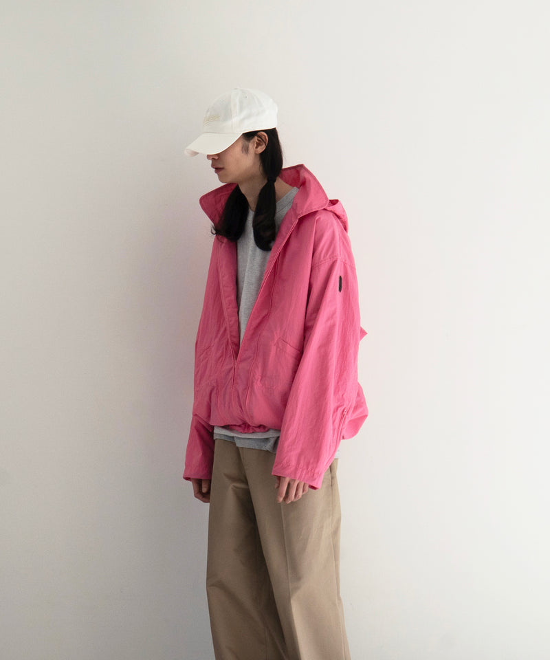 PHINGERIN Crushed nylon full pack jacket "B:PINK"