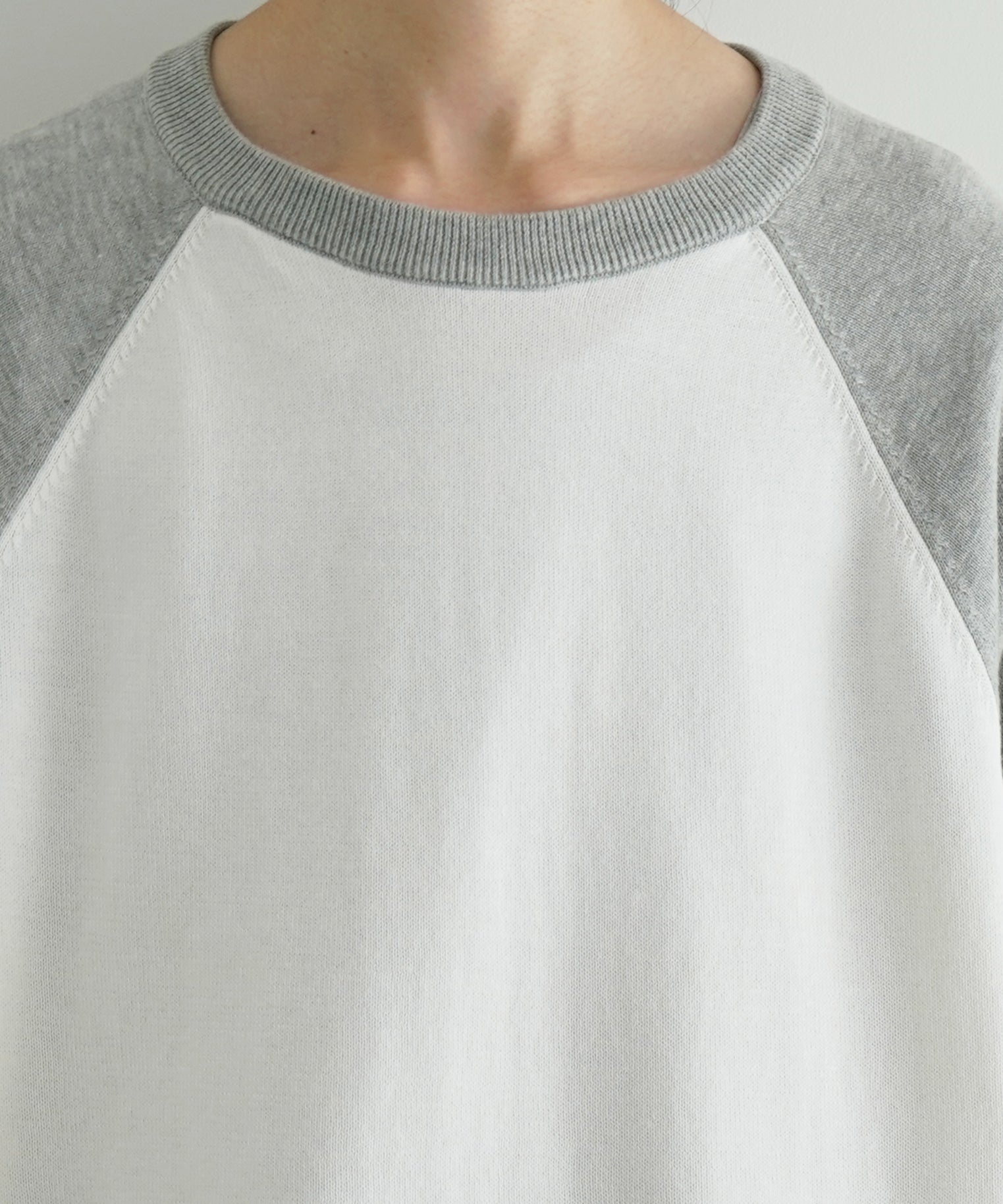 KAIKO Base ball knit "GRAY"