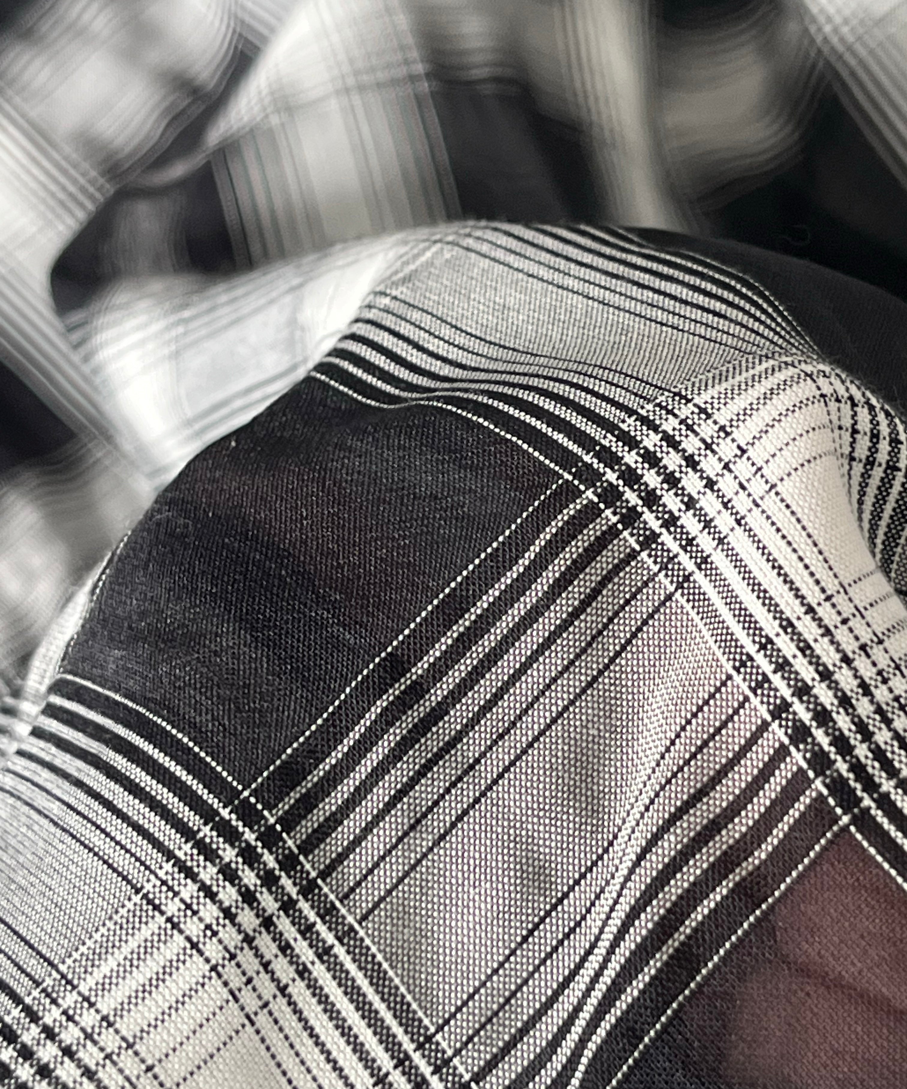 my beautiful landlet Sheer check shirt "BLACK CHECK"