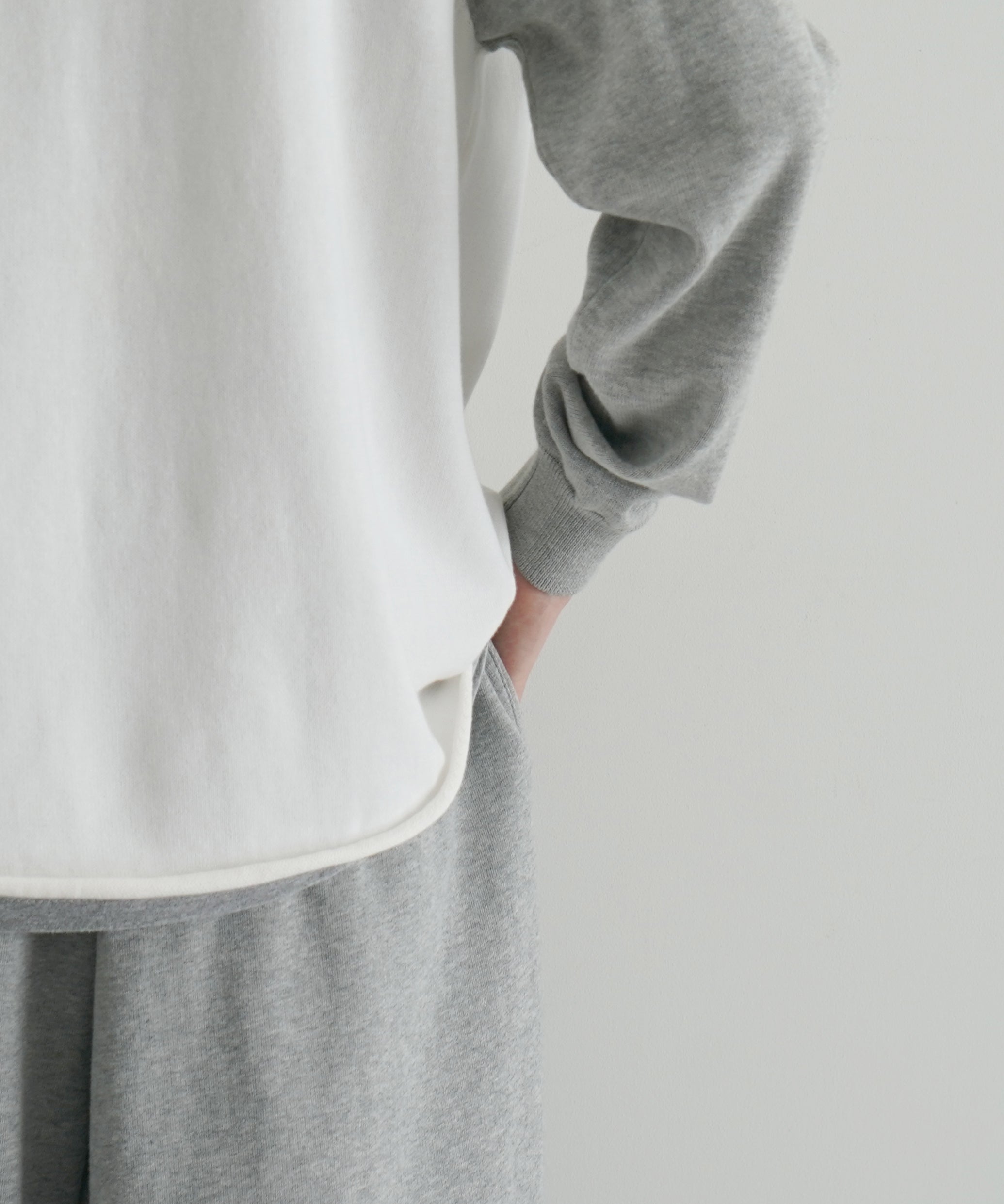 KAIKO Base ball knit "GRAY"