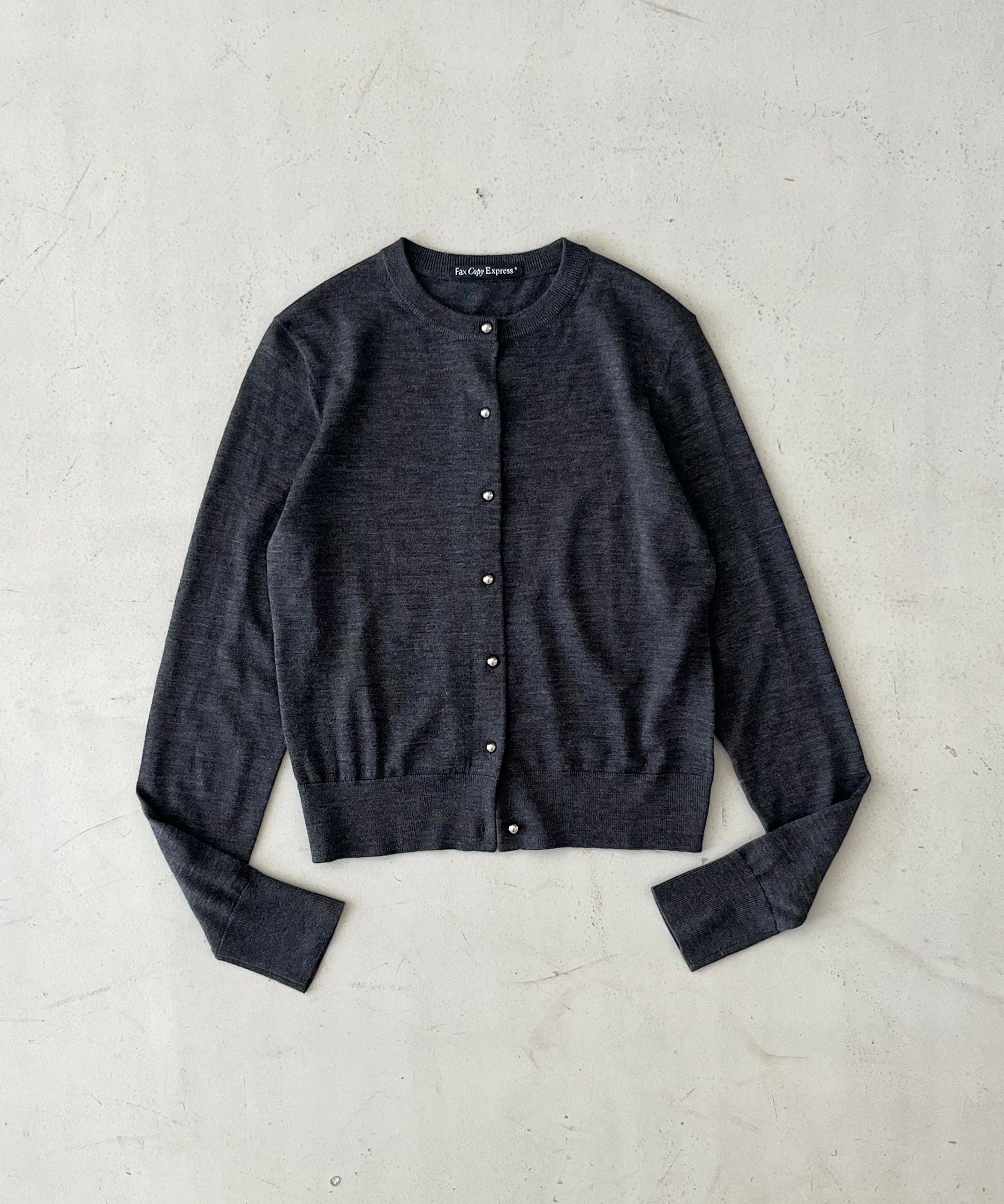 FAX COPY EXPRESS Summer garden ultra-thin fitted top "DARK GREY"