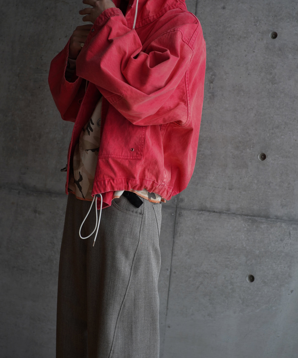 ensou. Fireman parka "A.RED"