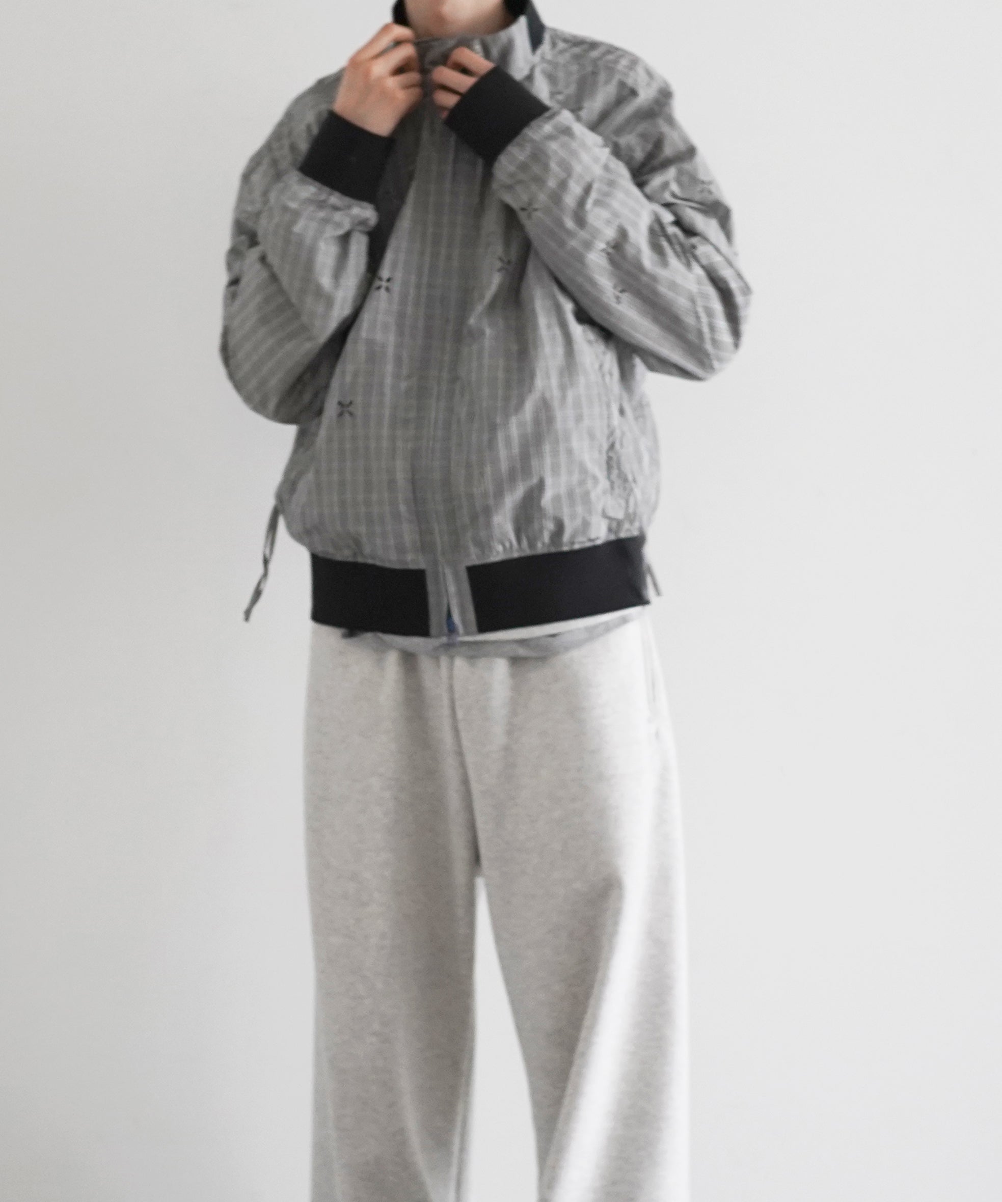 JIAN YE Guai blouson (siege) "BLUE CHECK"
