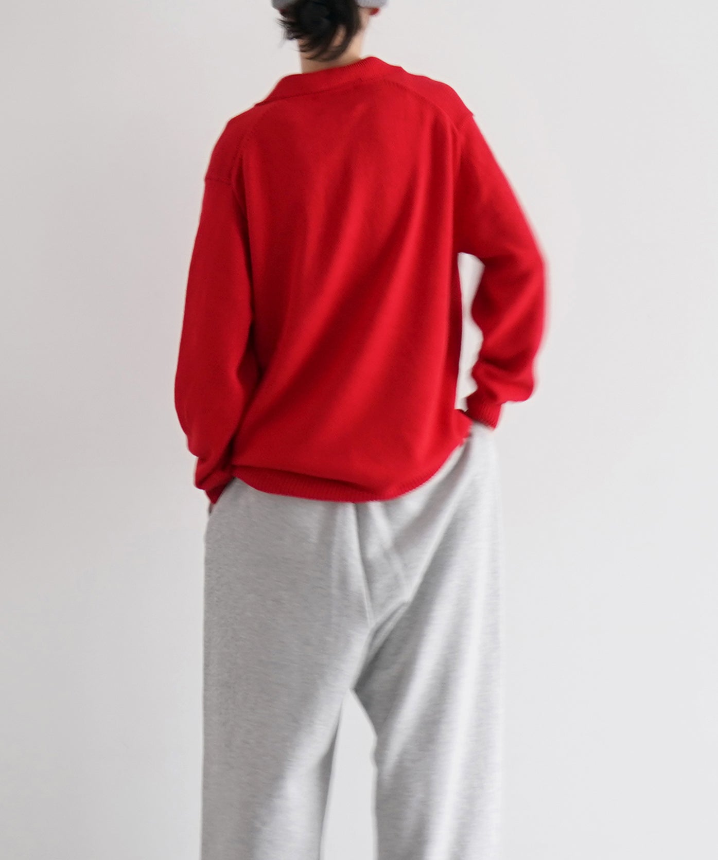 【Pre order】KAIKO Knit polo shirt "RED"