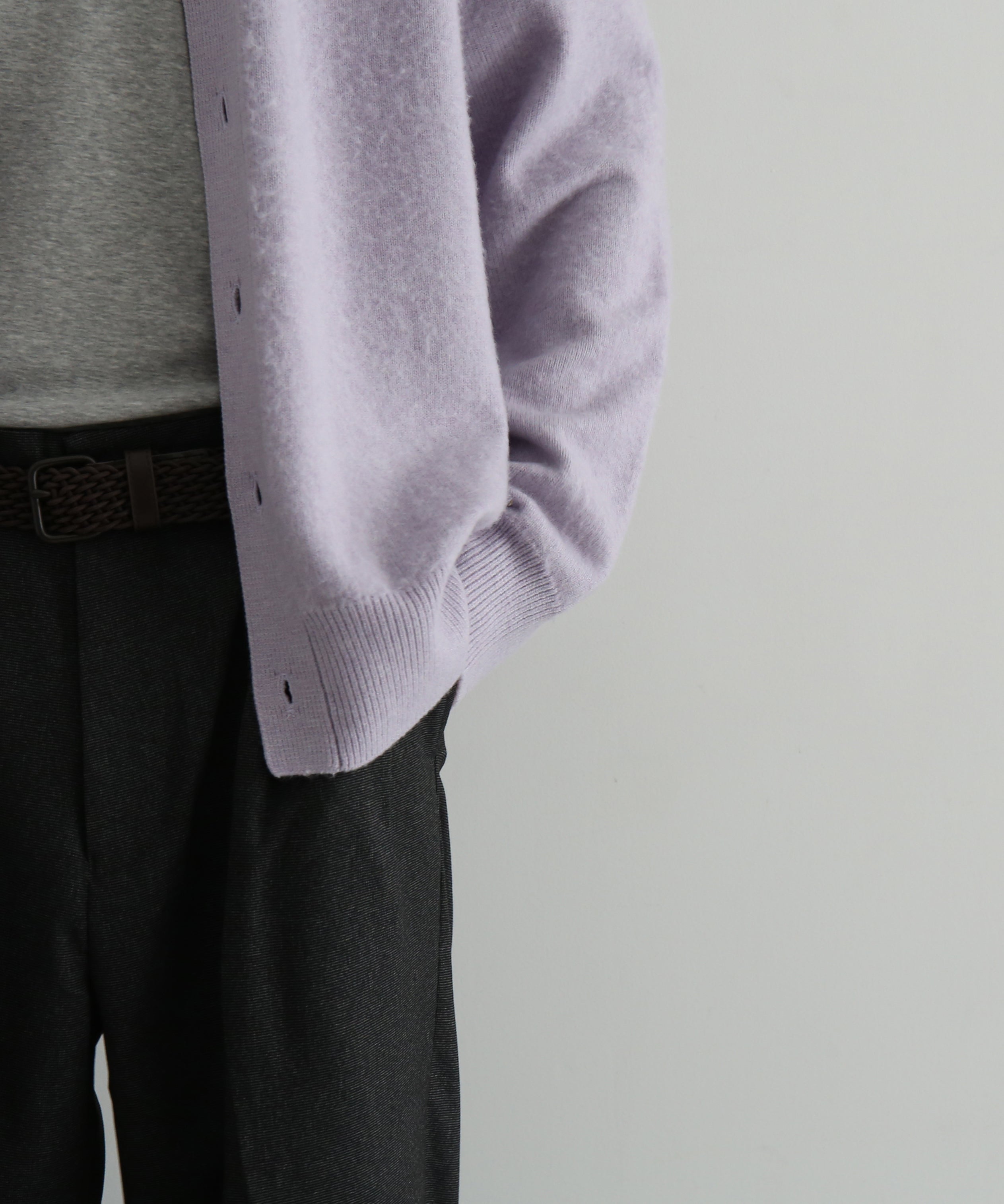 【Pre order】KAIKO Antistasic polo cardigan "L.PURPLE"