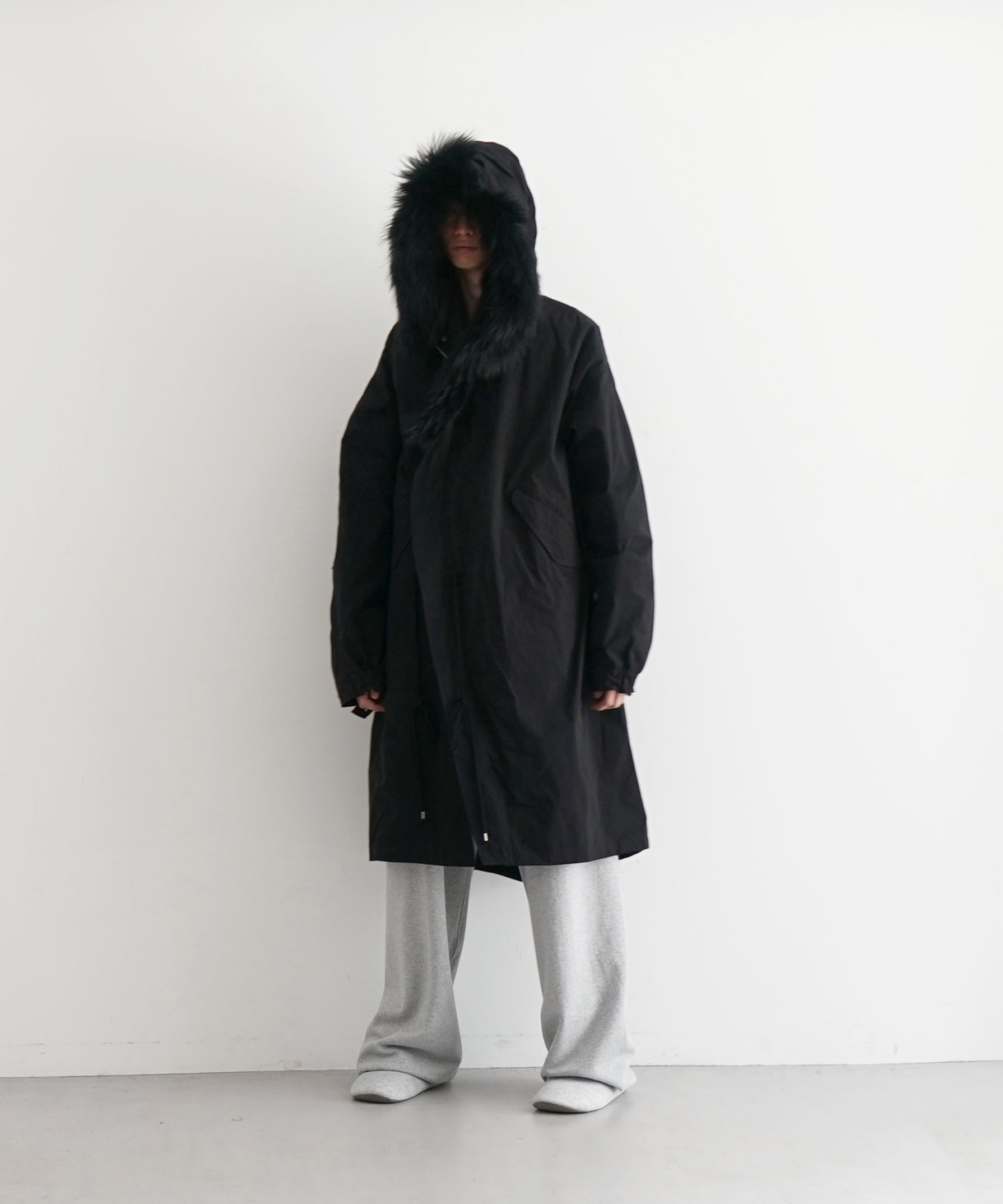 POST ARCHIVE FACTION(PAF) M66 parka "BLACK"